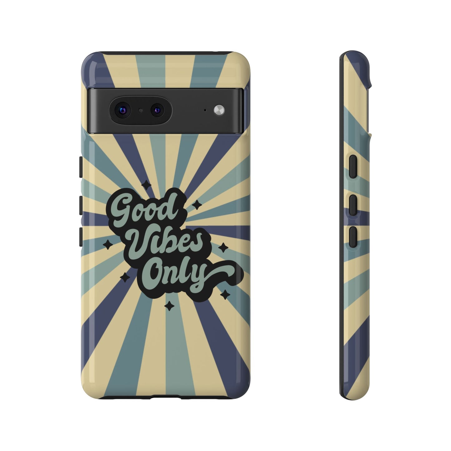 Retro "Good Vibes Only" Phone Case β Vintage Aesthetic for iPhone, Samsung & Google Pixel