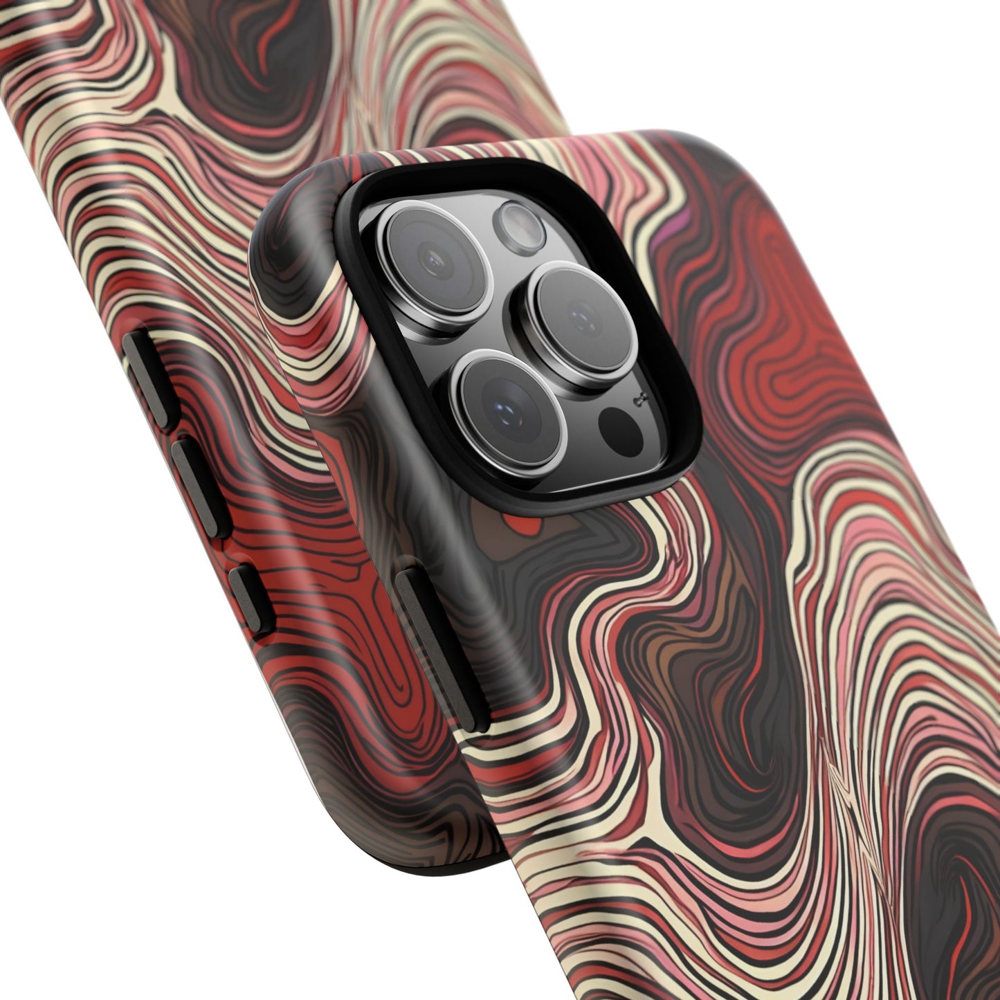Abstract wavy illusion with swirling lines | Pattern Design