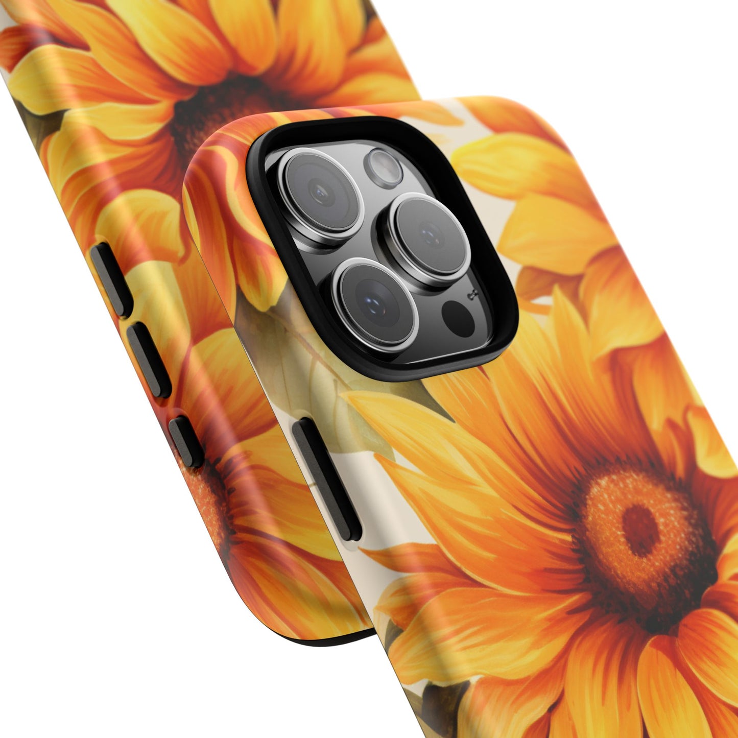 Golden Sunflower Glow Mobile Case – Radiant & Elegant