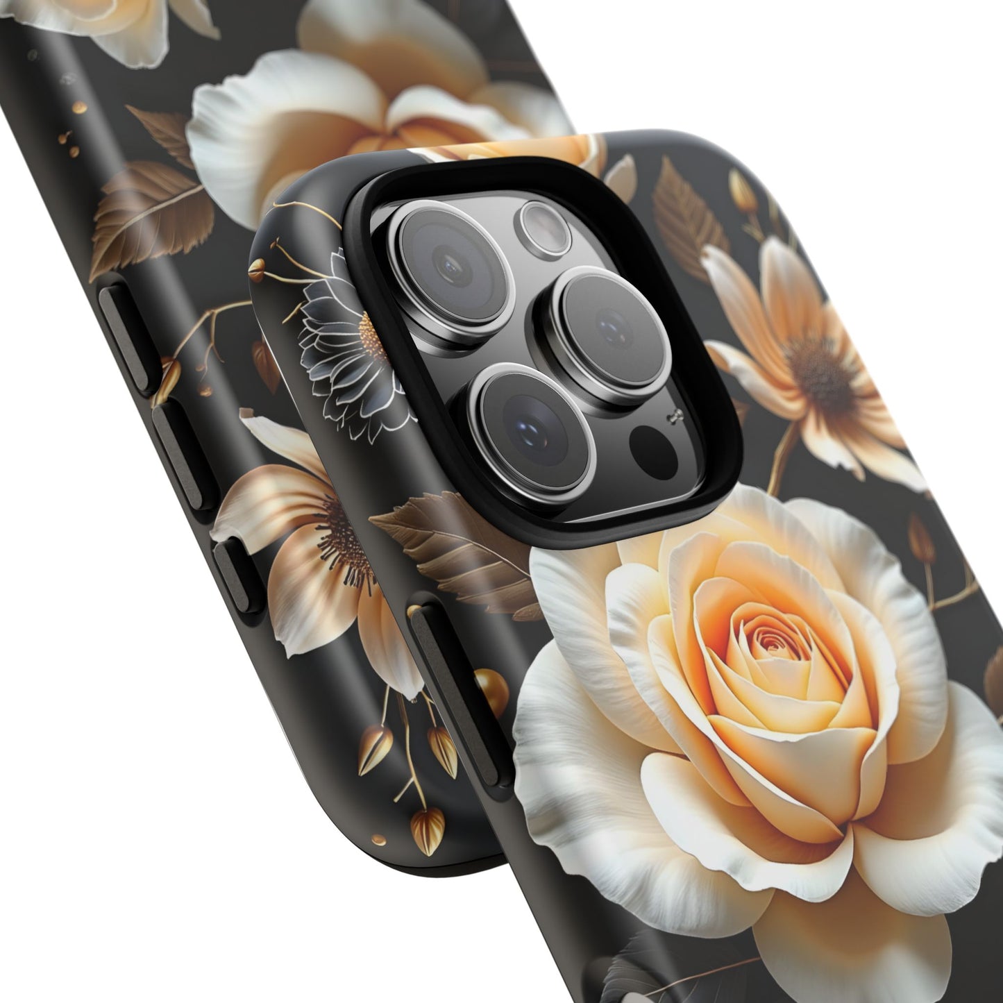 Elegant 3D Floral Design, Botanical Phone Case design for Iphone.