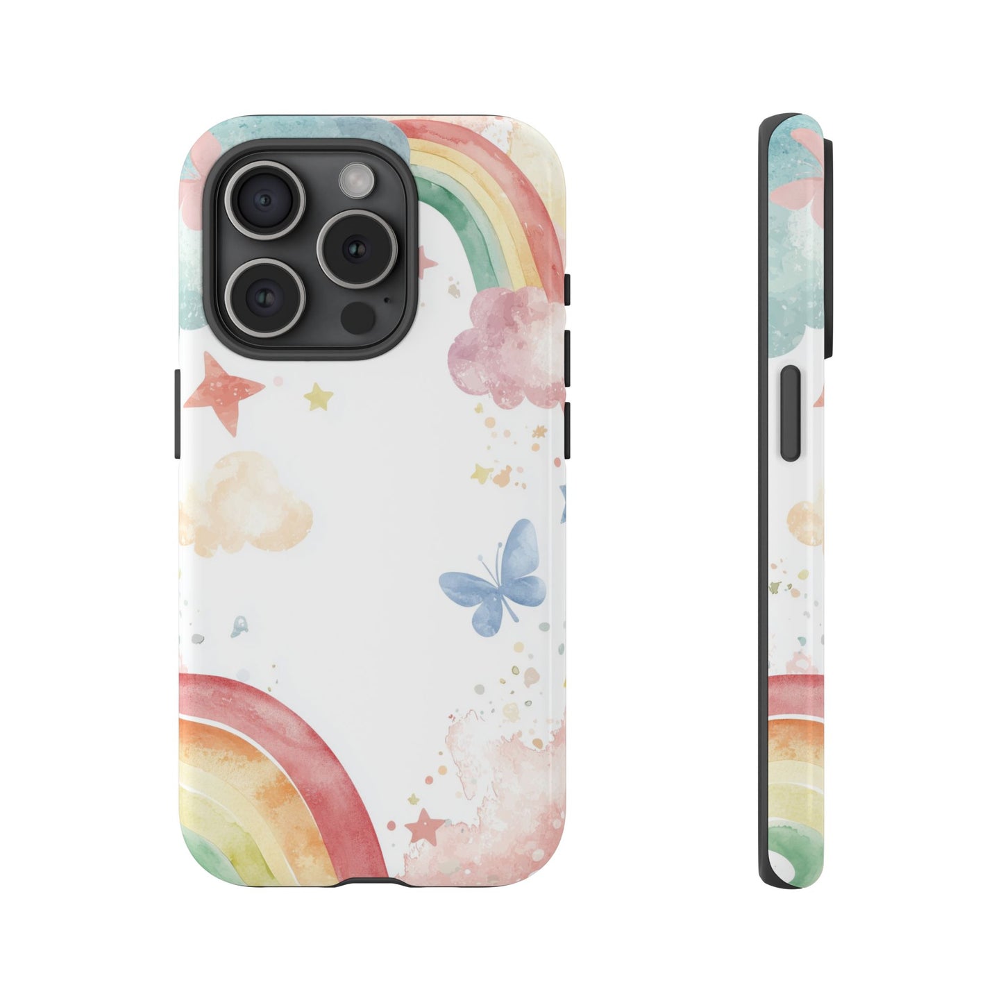 Dreamy Skies & Rainbows Watercolor Phone Case for iPhone, google Pixel & Samsung