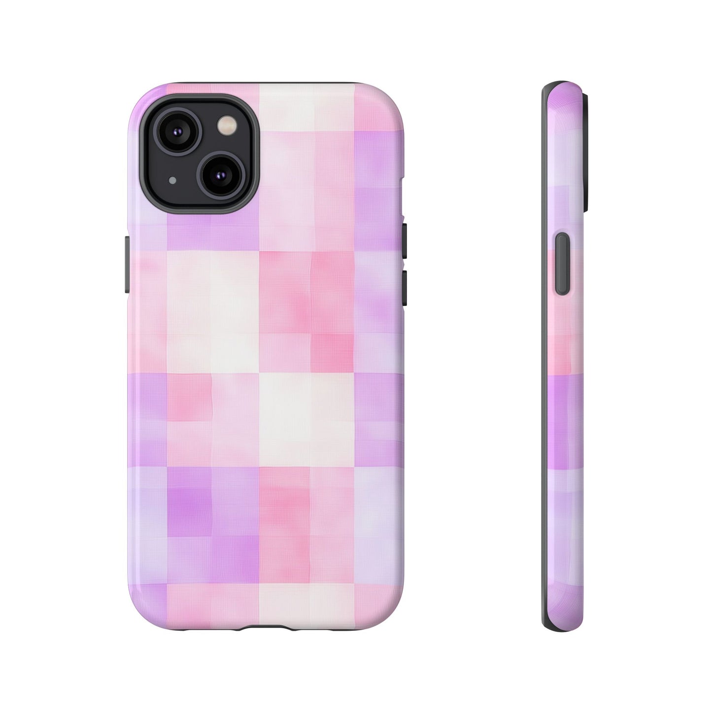 Kawaii Gingham Pastel Phone Case for iPhone, Samsung, Google Pixel