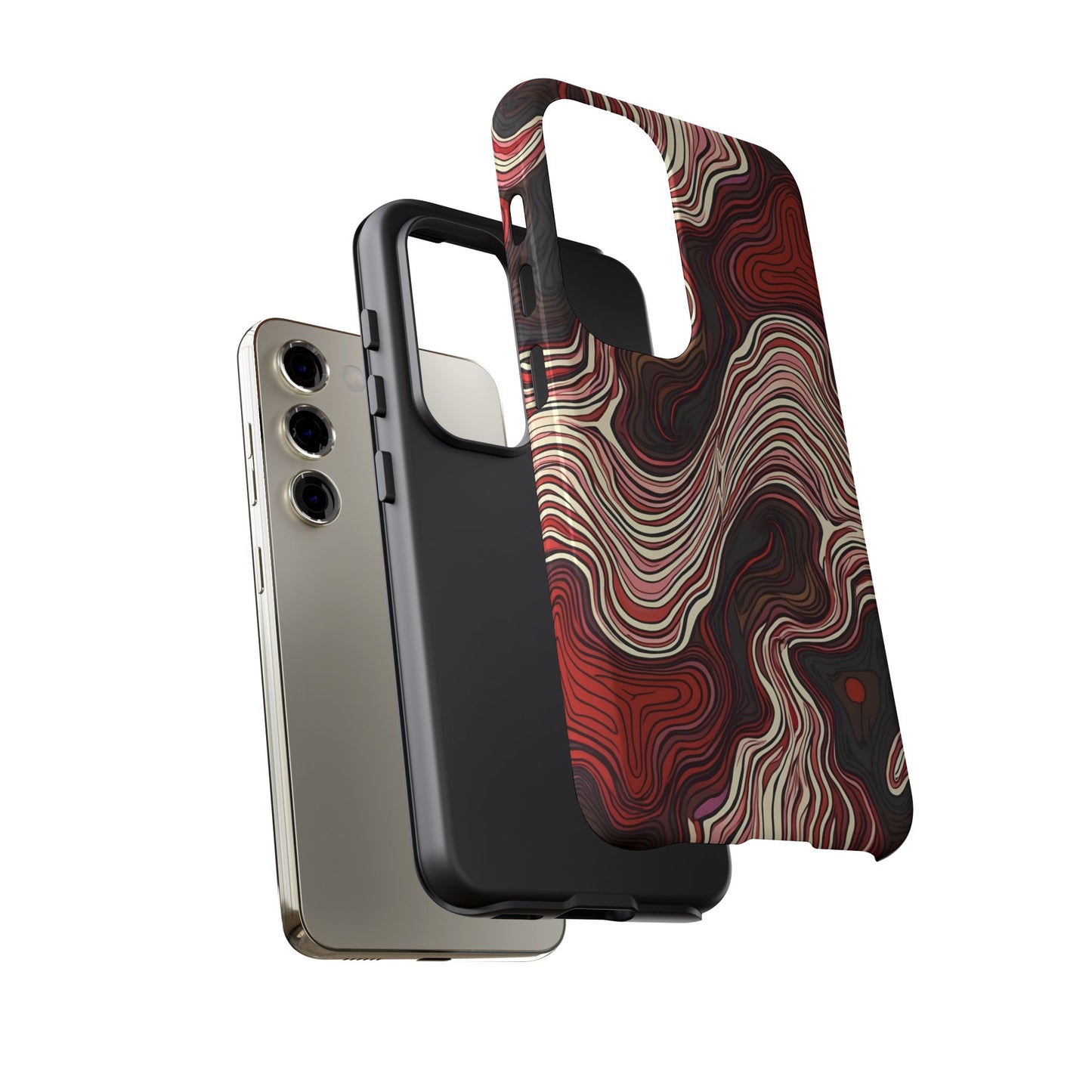 Abstract wavy illusion with swirling lines | Pattern Design