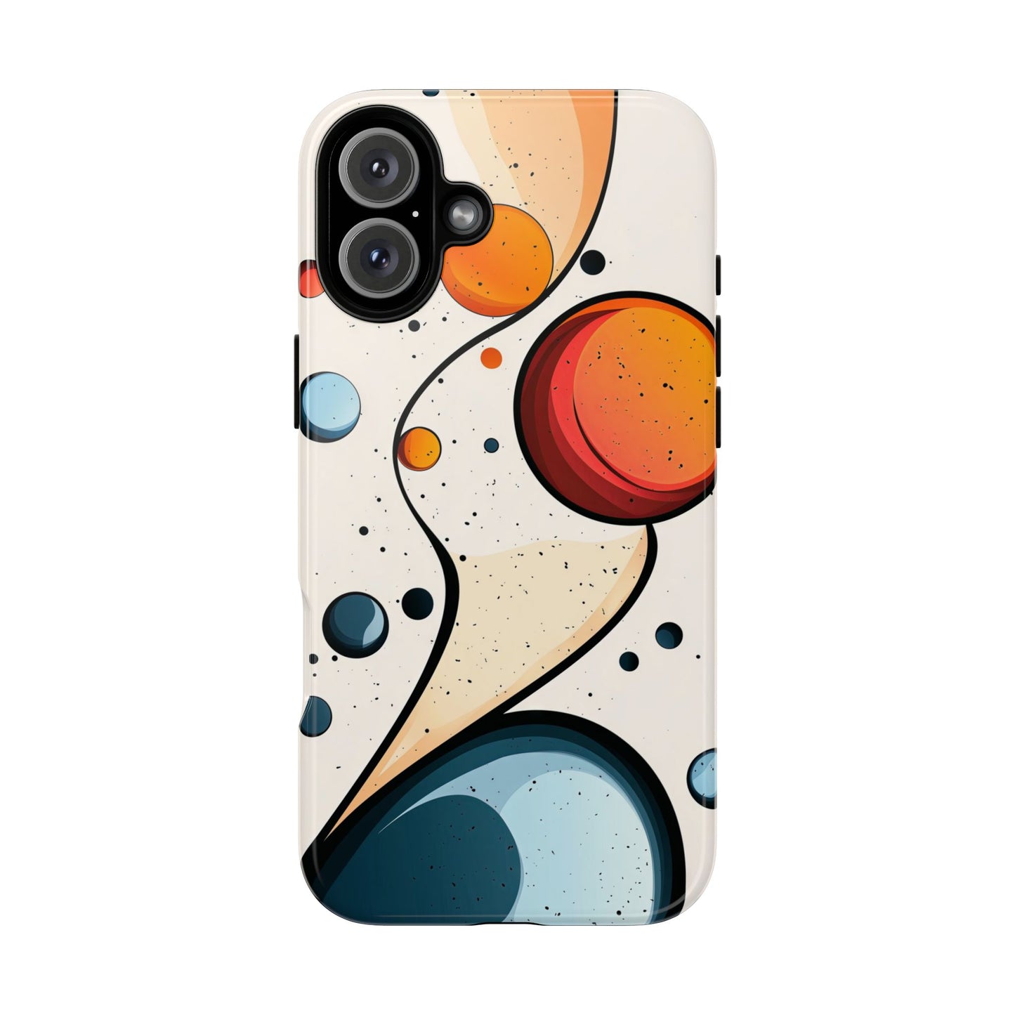 Solar Drift – Abstract Orbital Phone Case for iPhone, Samsung & Pixel