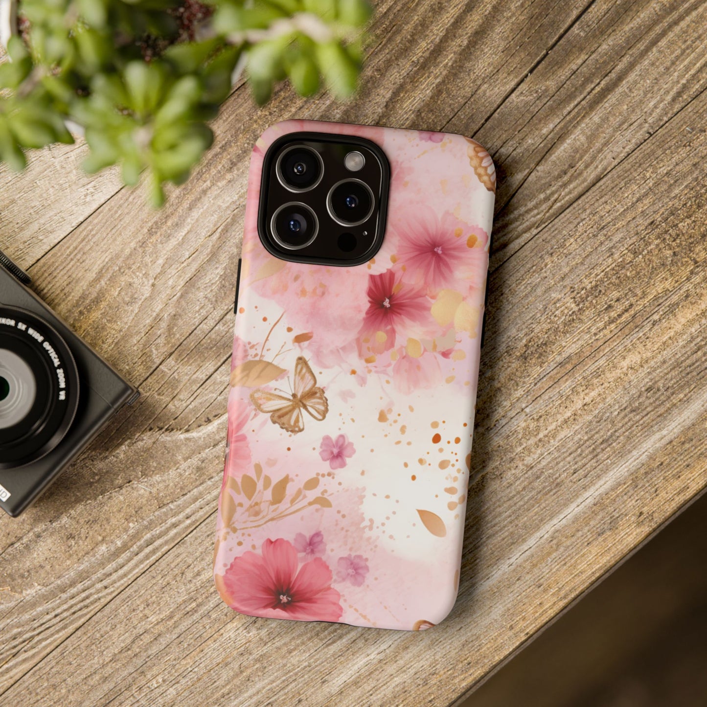 Blush Elegance Floral Mobile Case