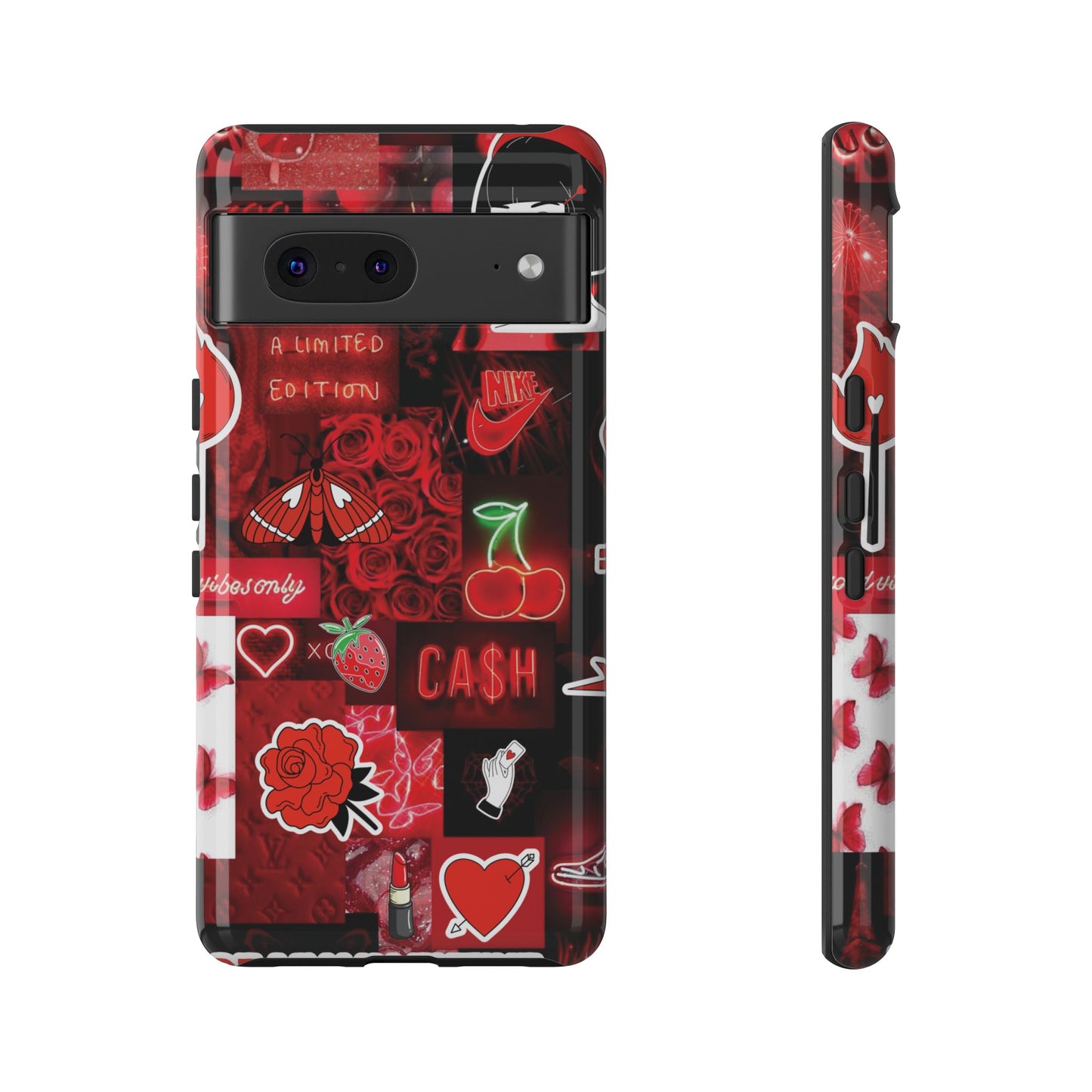 Red Pop Art Neon Vibes Phone Case