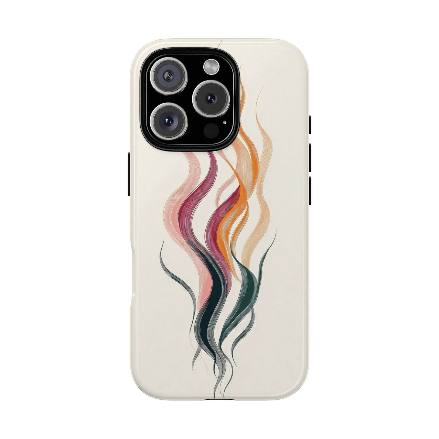 Whispering Waves – Elegant Line Art Abstract Phone Case for iPhone, Samsung & Pixel