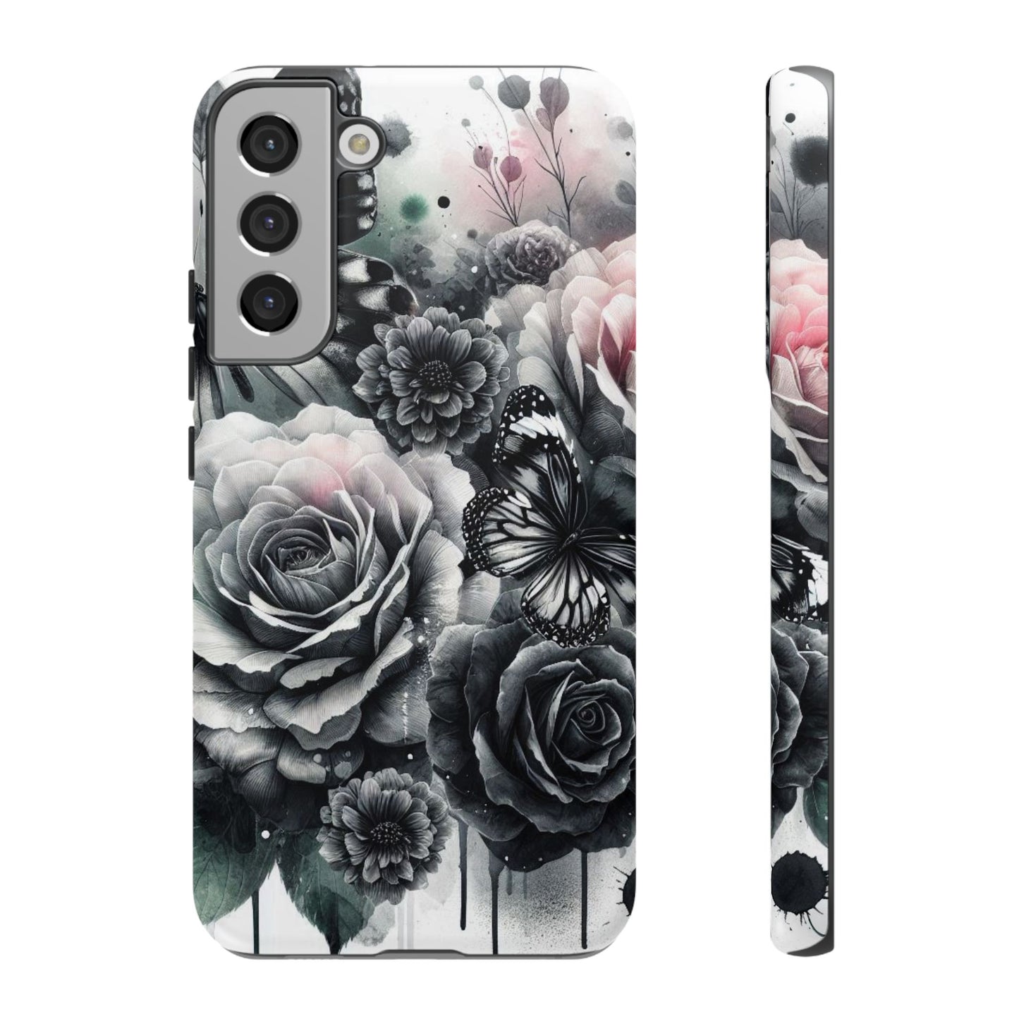 Ethereal Bloom – Floral & Butterfly Art Mobile Cover