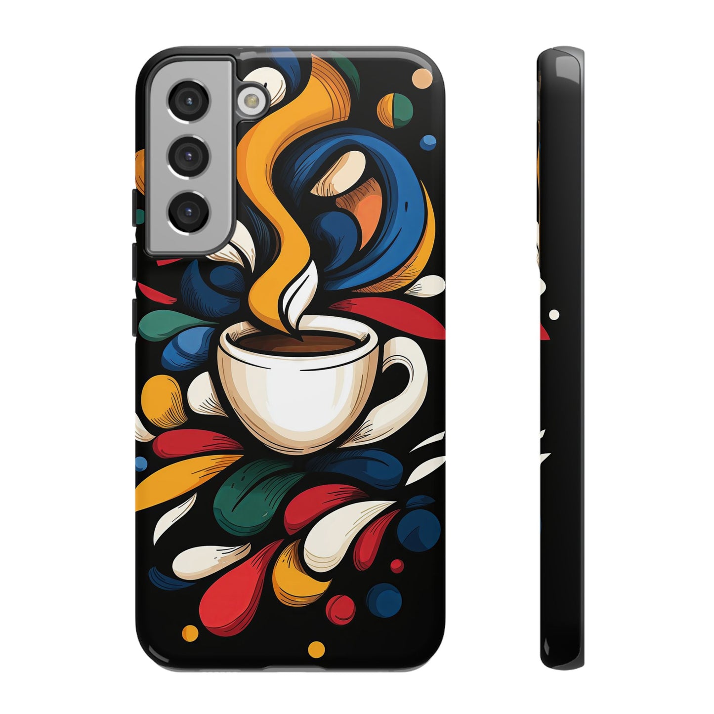 Brewed Blooms – Coffee & Color Floral Case for iPhone, Pixel & Samsung