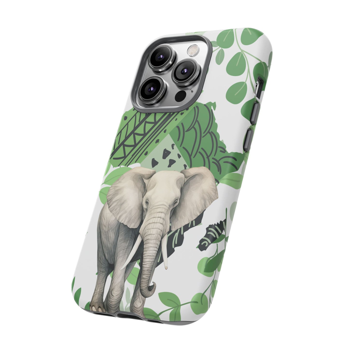 Tropical Elephant Mobile Cover – Nature-Inspired Boho Art