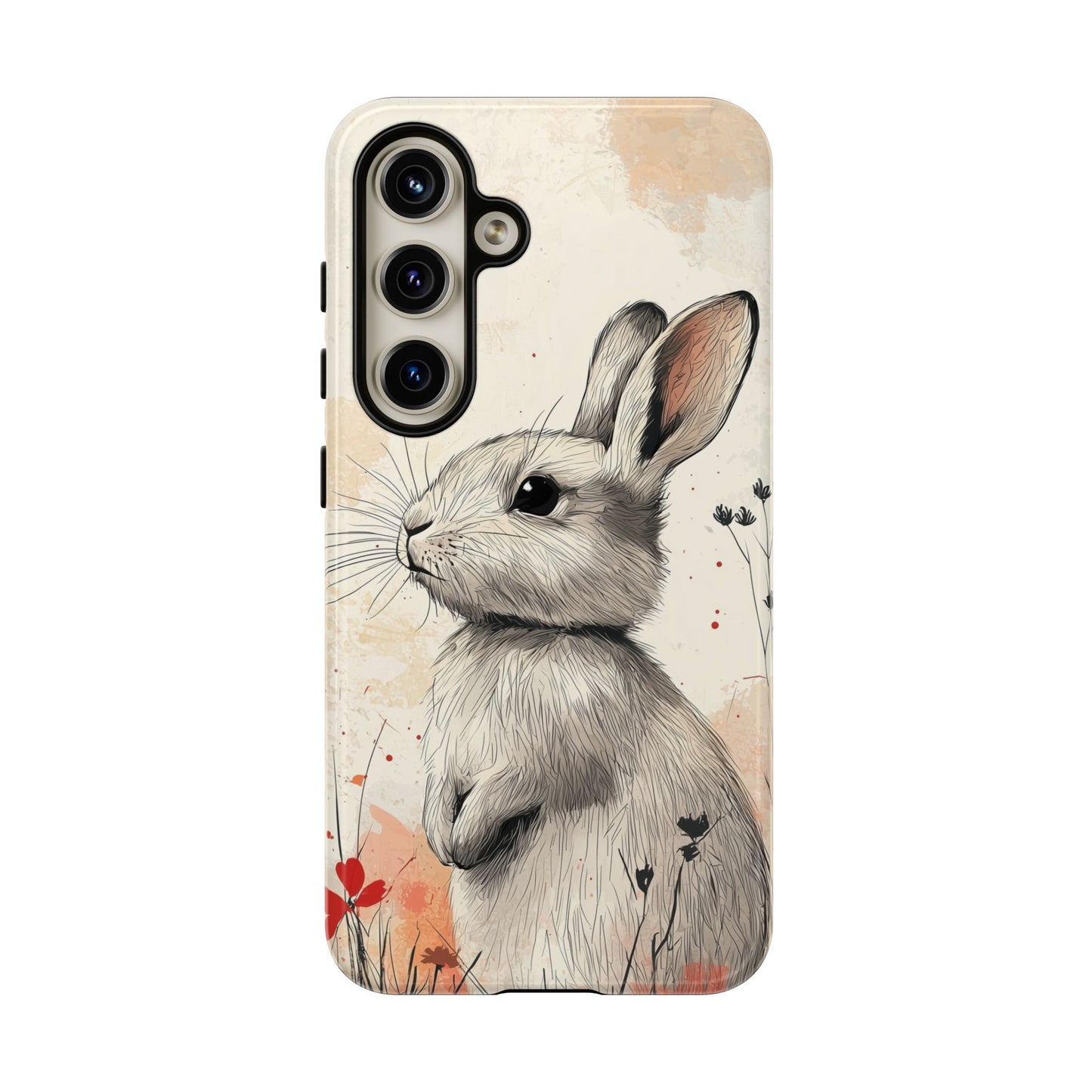 Curious Meadow: Gentle Rabbit Phone Case for iPhone, Samsung & Pixel