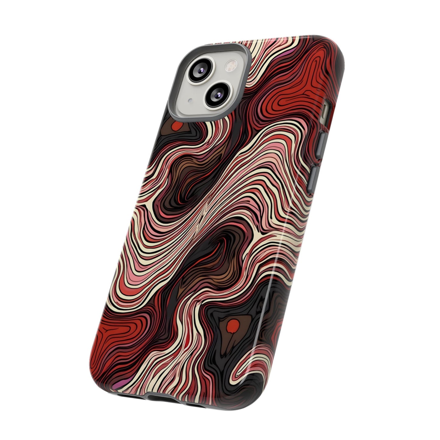 Abstract wavy illusion with swirling lines | Pattern Design
