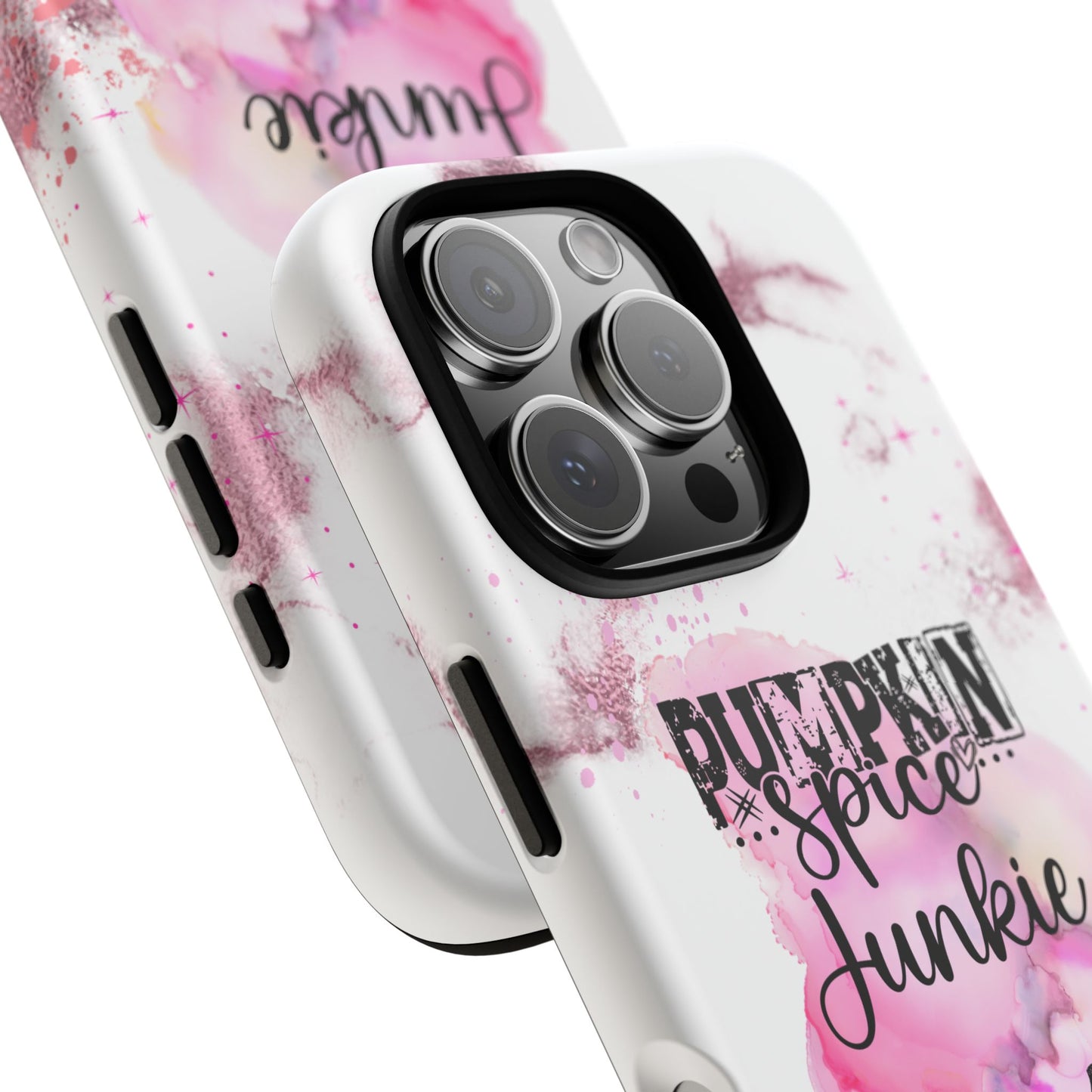 Pumpkin Spice Junkie Phone Case - Fall Aesthetic Cover for iPhone, Samsung & Google Pixel, Skeleton Hand Phone Case, Watercolor Phone Cover, Girly Phone Case