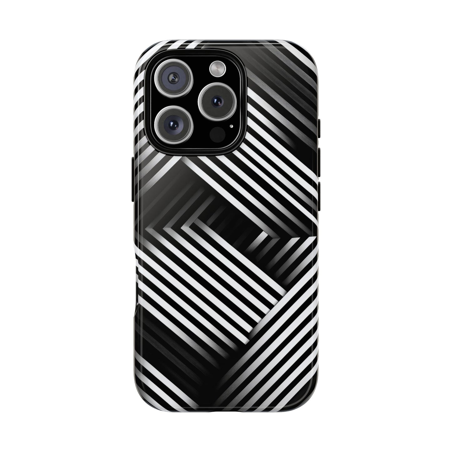 Monochrome Matrix Phone Case for iPhone, Pixel & Samsung
