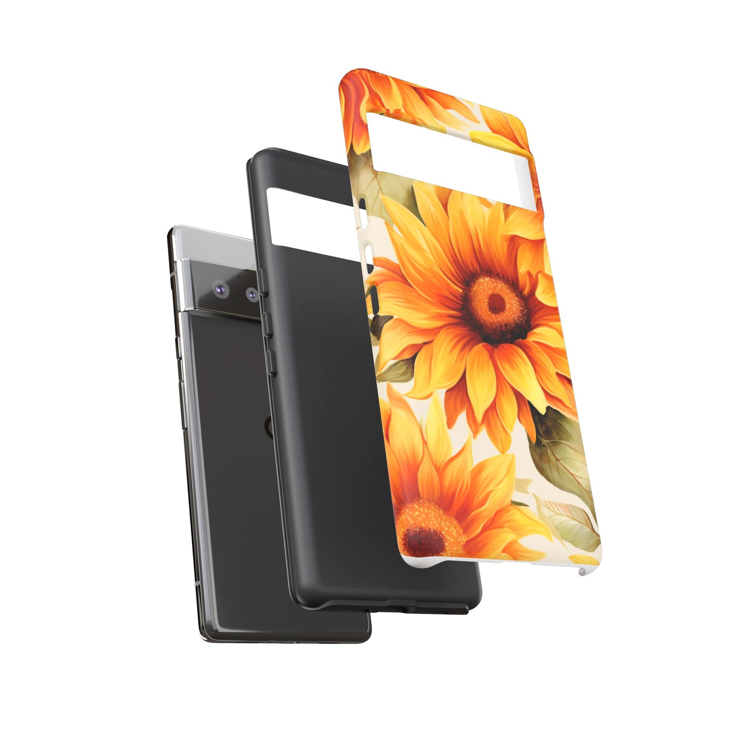 Golden Sunflower Glow Mobile Case – Radiant & Elegant