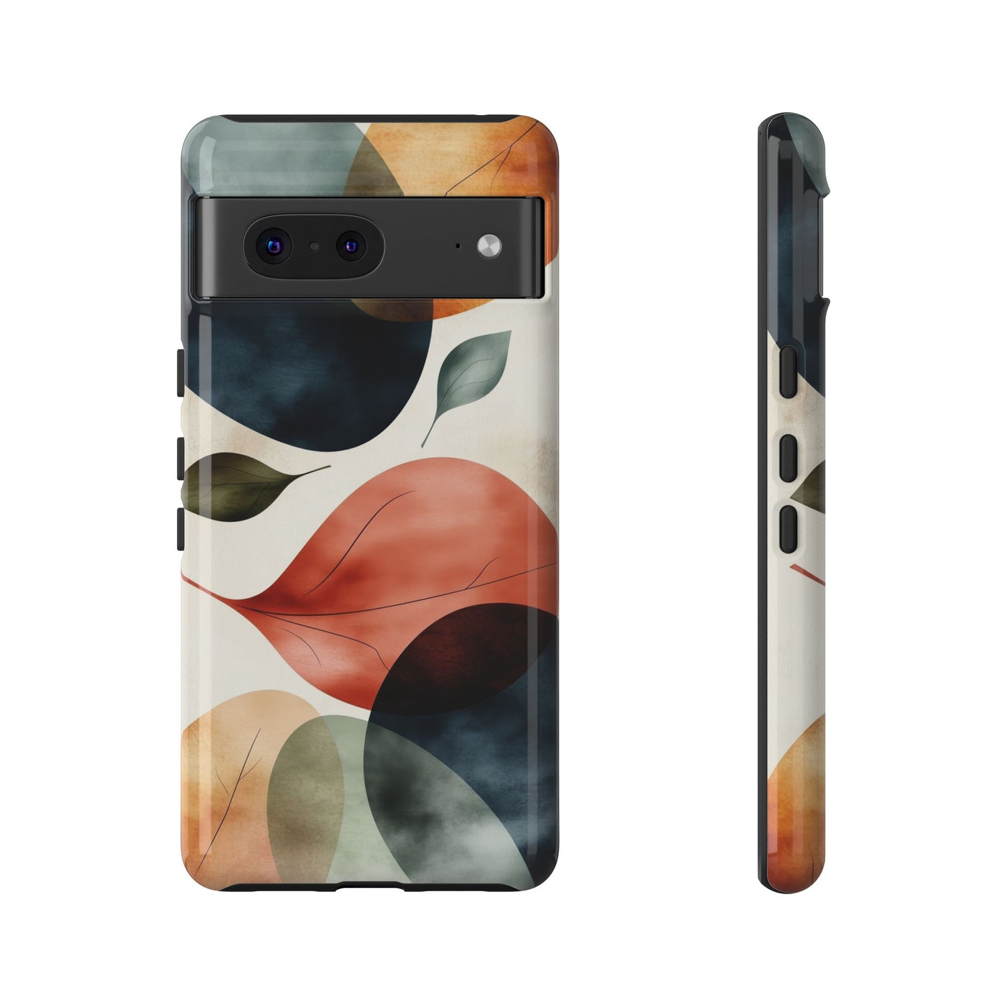 Tranquil Tones Terrazzo Leaves Print Phone Case for iPhone, Pixel & Samsung