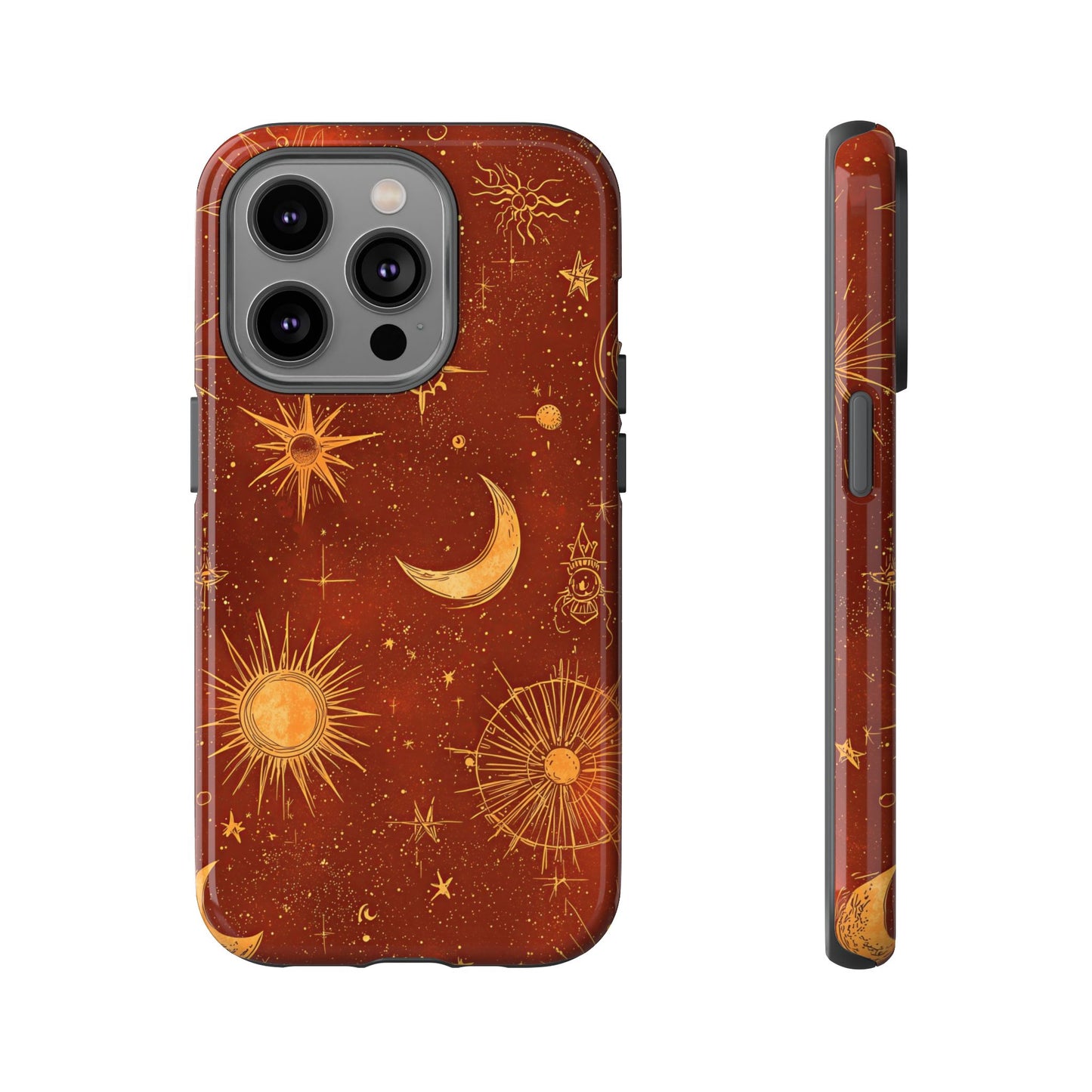 Terracotta Celestial Dreams Boho Phone Case for iPhone, Pixel & Samsung