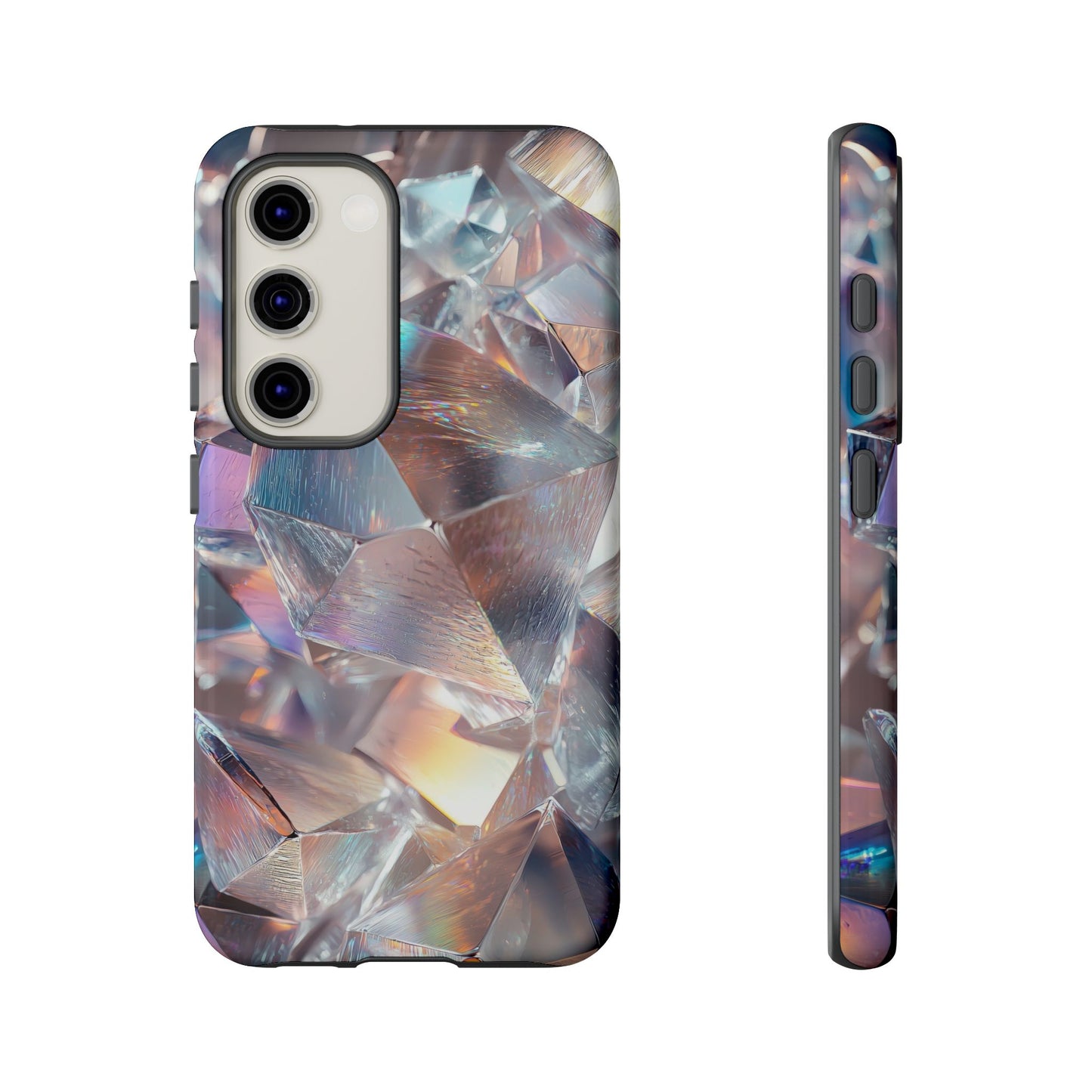 Iridescent Crystal Matching Couple Phone Case – Shimmer & Shine for iPhone, Samsung & Google Pixel