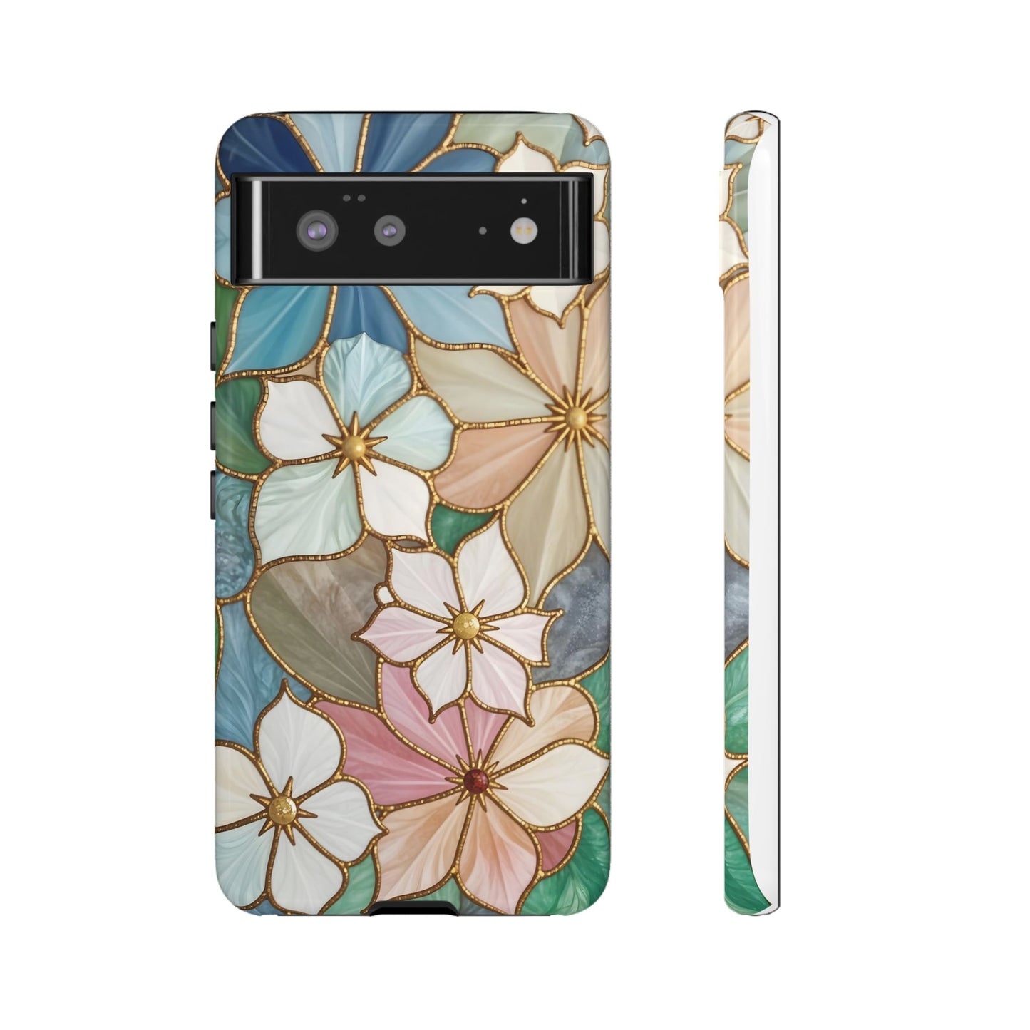 Floral Symphony: Stained Glass Elegance
