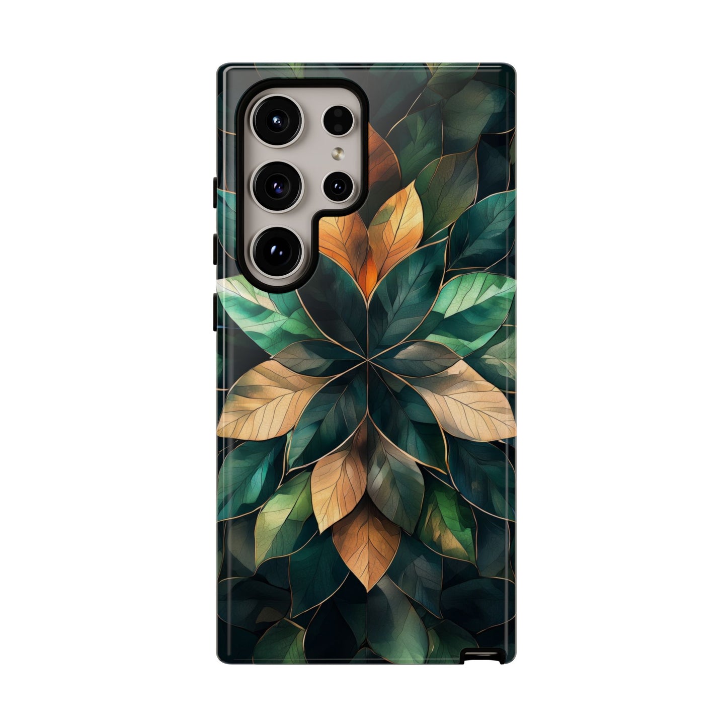 Golden Harmony Leaf Phone Case for iPhone, Samsung & Google Pixel
