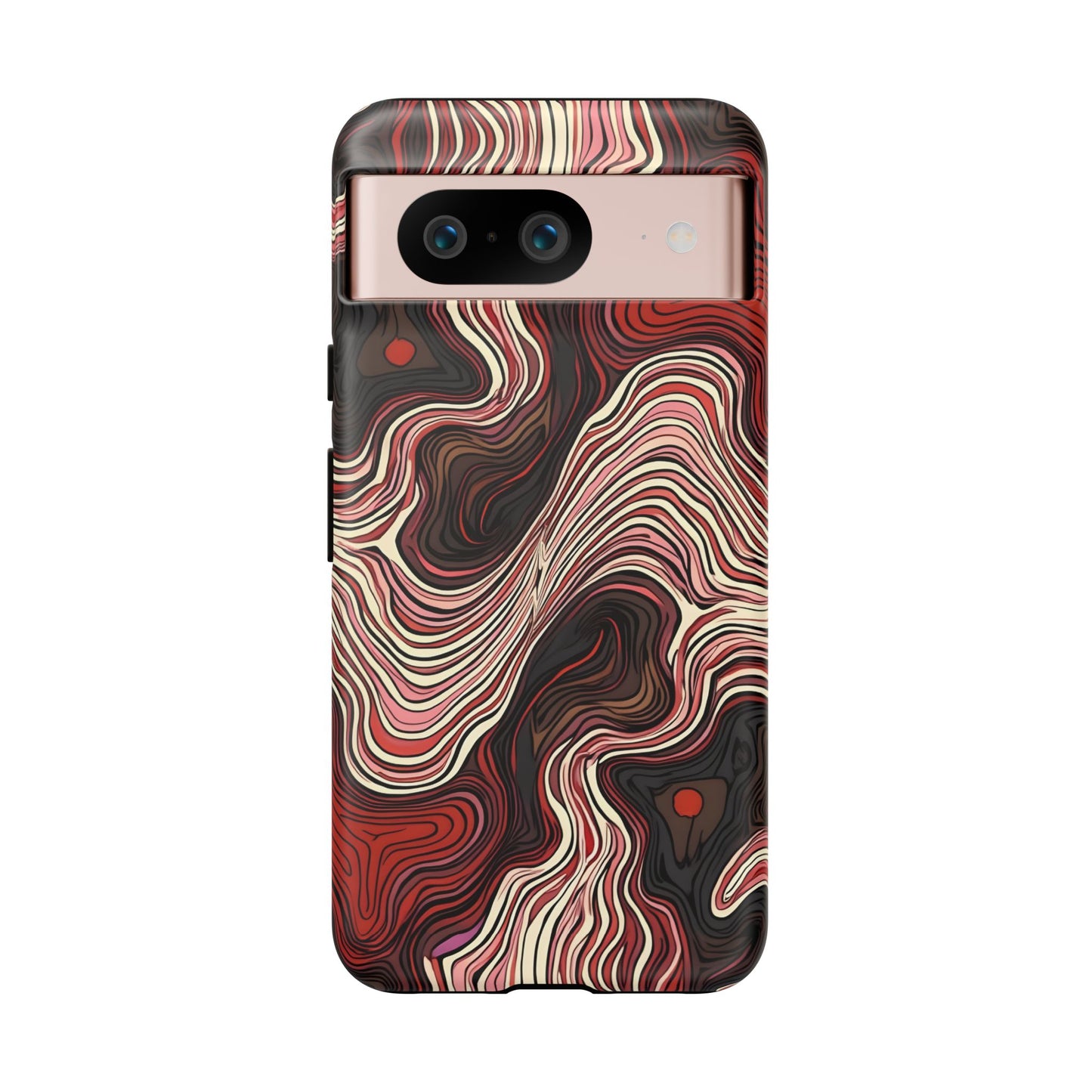 Abstract wavy illusion with swirling lines | Pattern Design