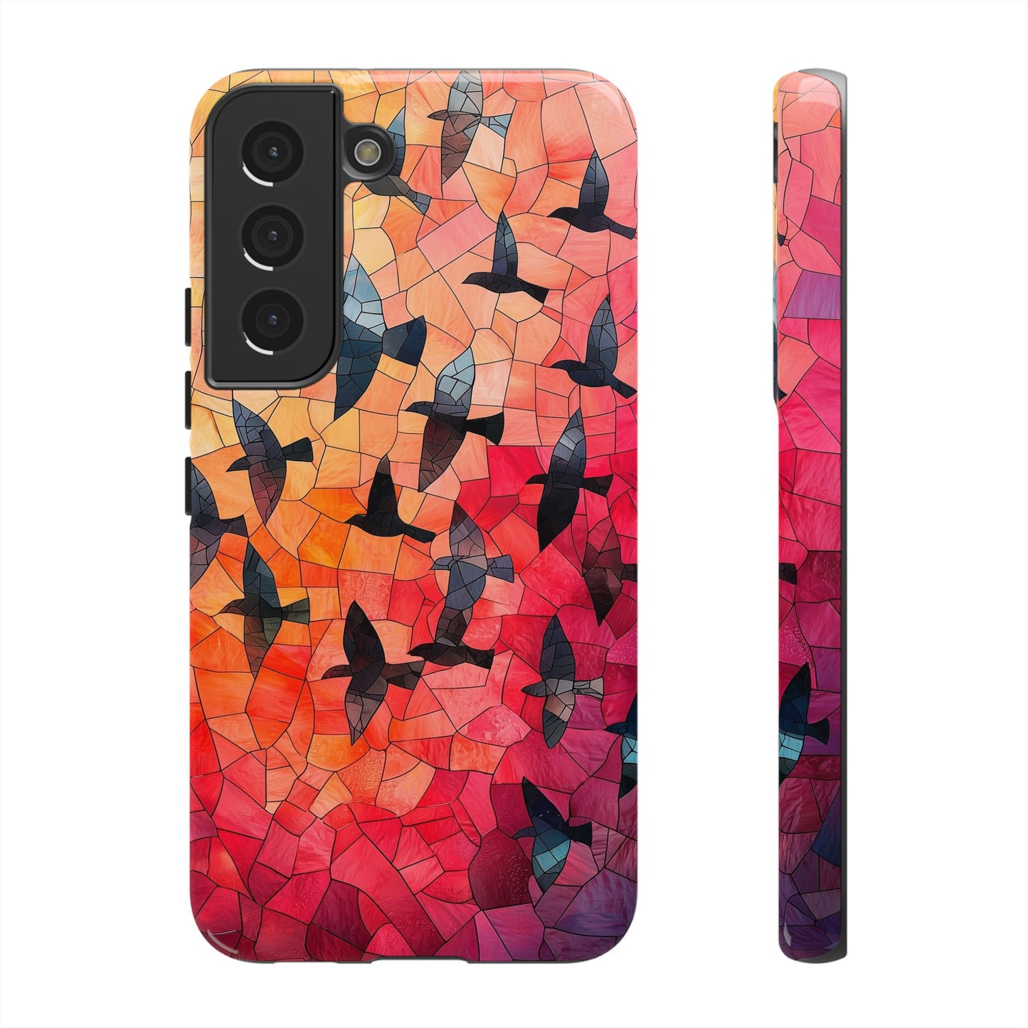 Chorus of Flight – Mosaic Birds Phone Case for iPhone, Samsung & Pixel