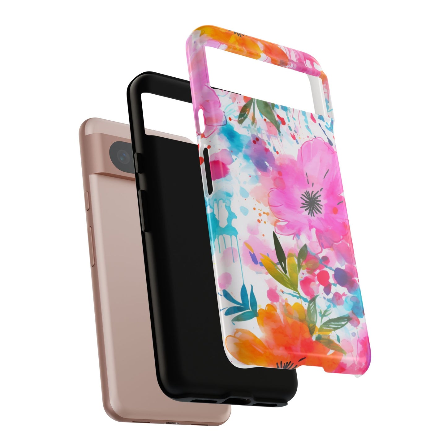 Vibrant Watercolor Floral Phone Case – Artistic & Colorful Design