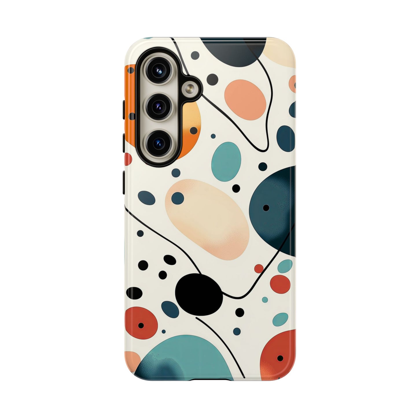 Retro Pop Pebbles – Abstract Vibe Phone Case for iPhone, Samsung & Pixel