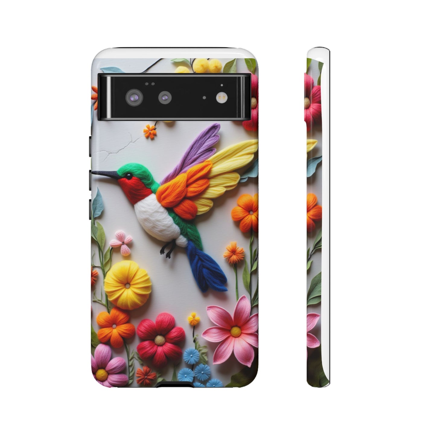 Elegant Hummingbird with Floral Mosaic Design | Nature's Artistic Vibes | Pixel 8 pro