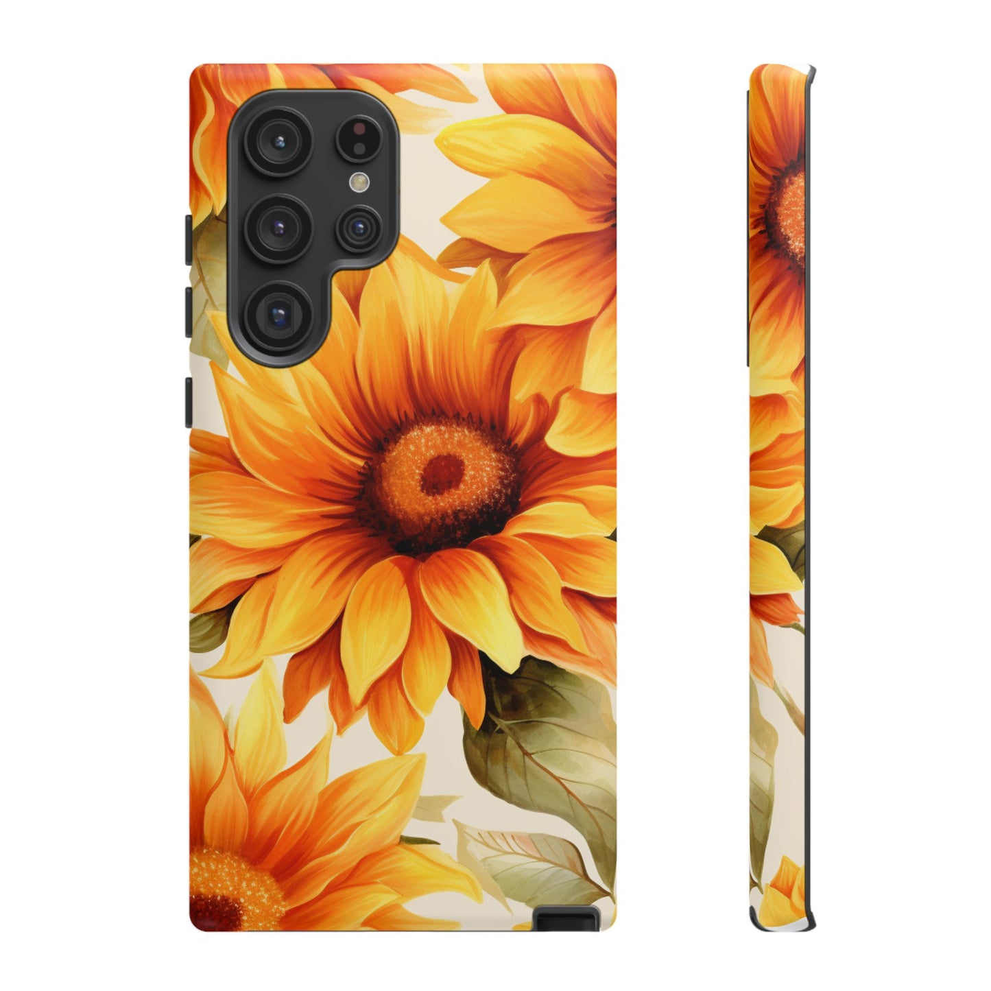 Golden Sunflower Glow Mobile Case – Radiant & Elegant
