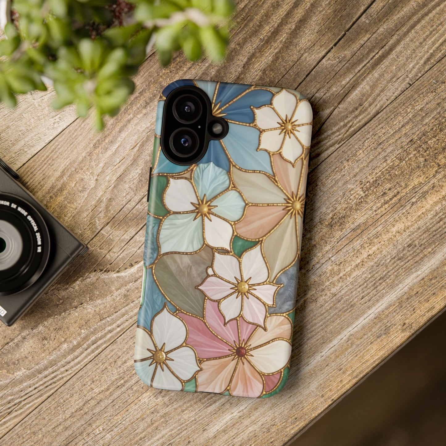 Floral Symphony: Stained Glass Elegance