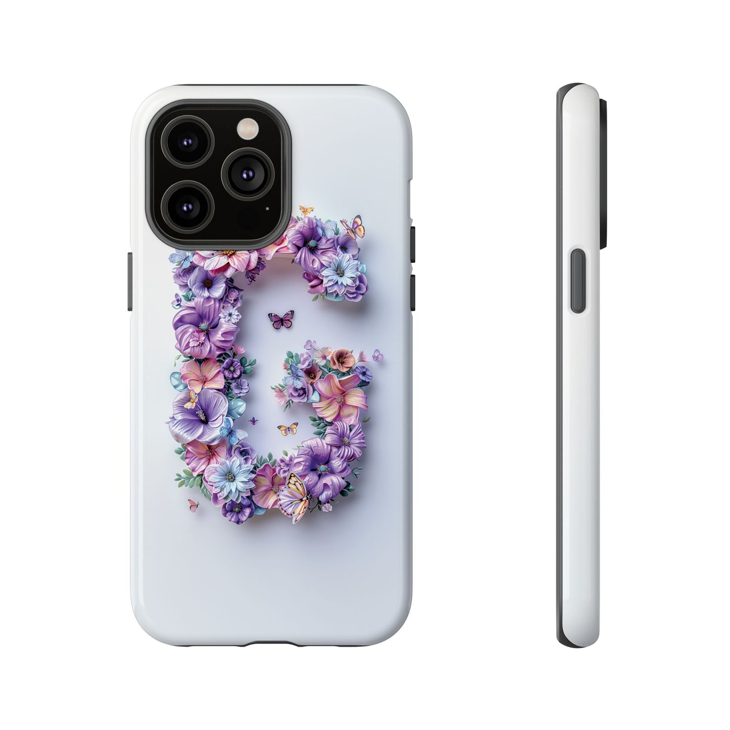 Floral Letter G Phone Case β Personalized Aesthetic Cover for iPhone, Samsung & Google Pixel