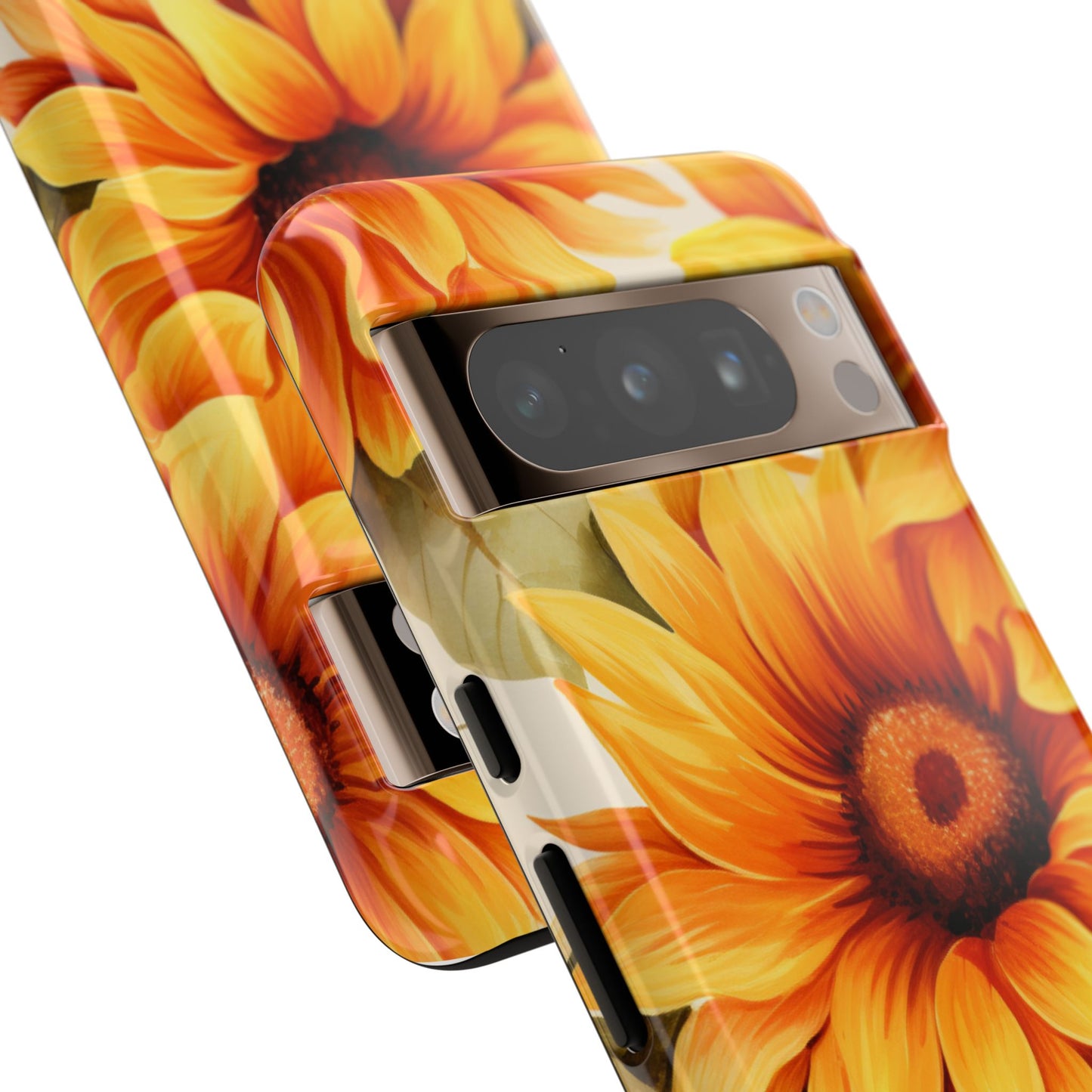 Golden Sunflower Glow Mobile Case – Radiant & Elegant
