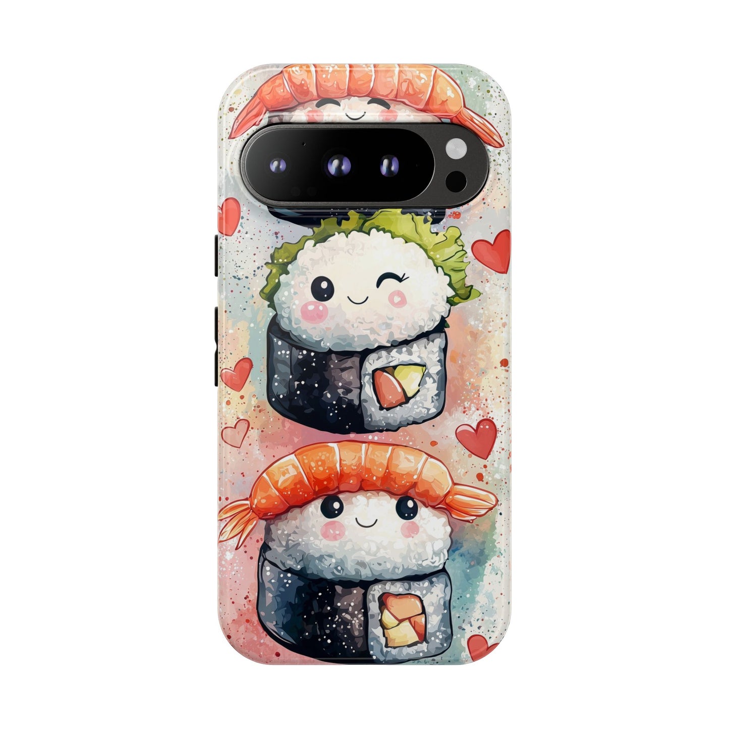 Sweet Sushi Trio - Anime Phone Case Cover for iPhone, Samsung, Google Pixel