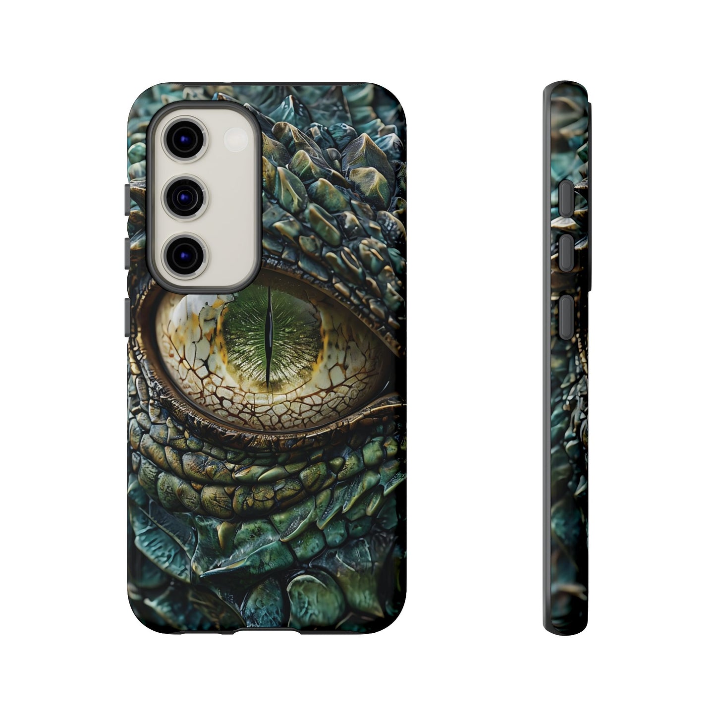 A Dragon's Eye With Intricate Scales phone case design.