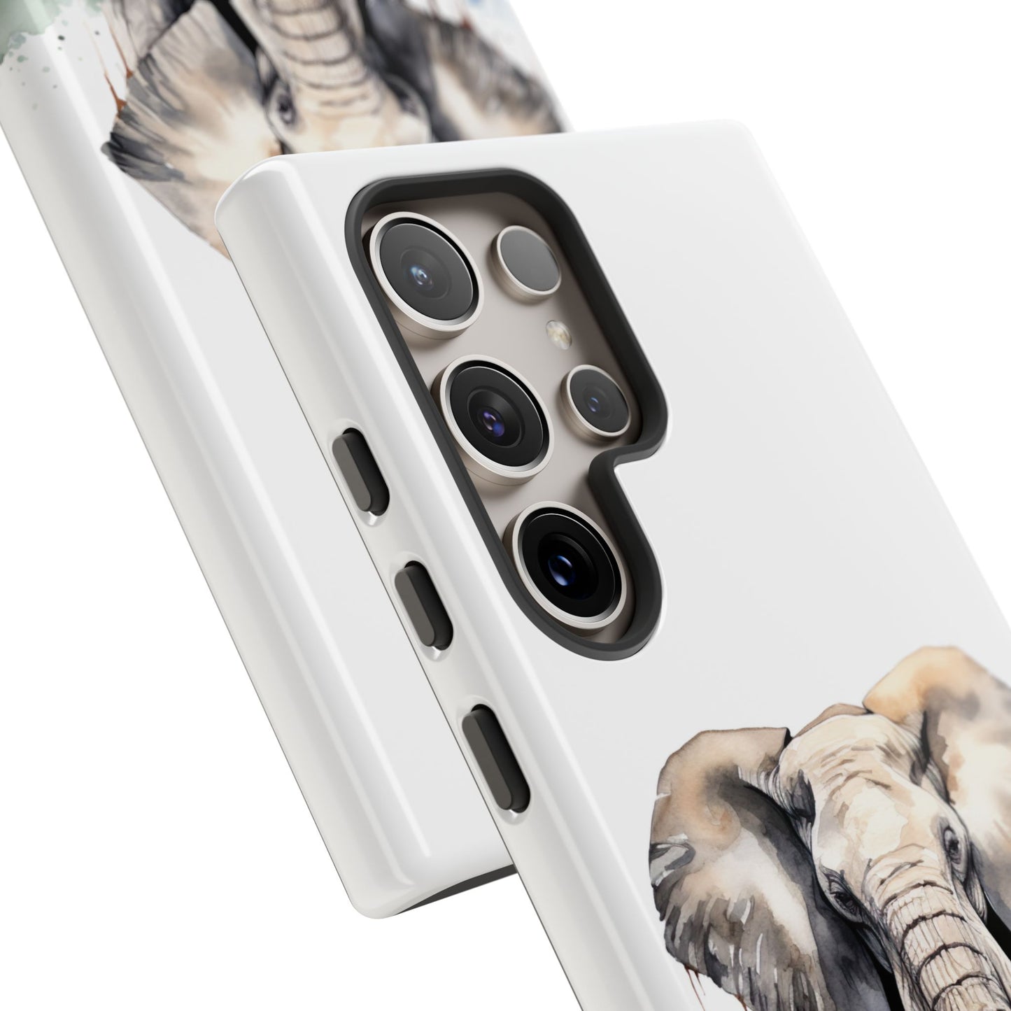 Safari Watercolor Elephant Mobile Cover – Artistic Wildlife Design