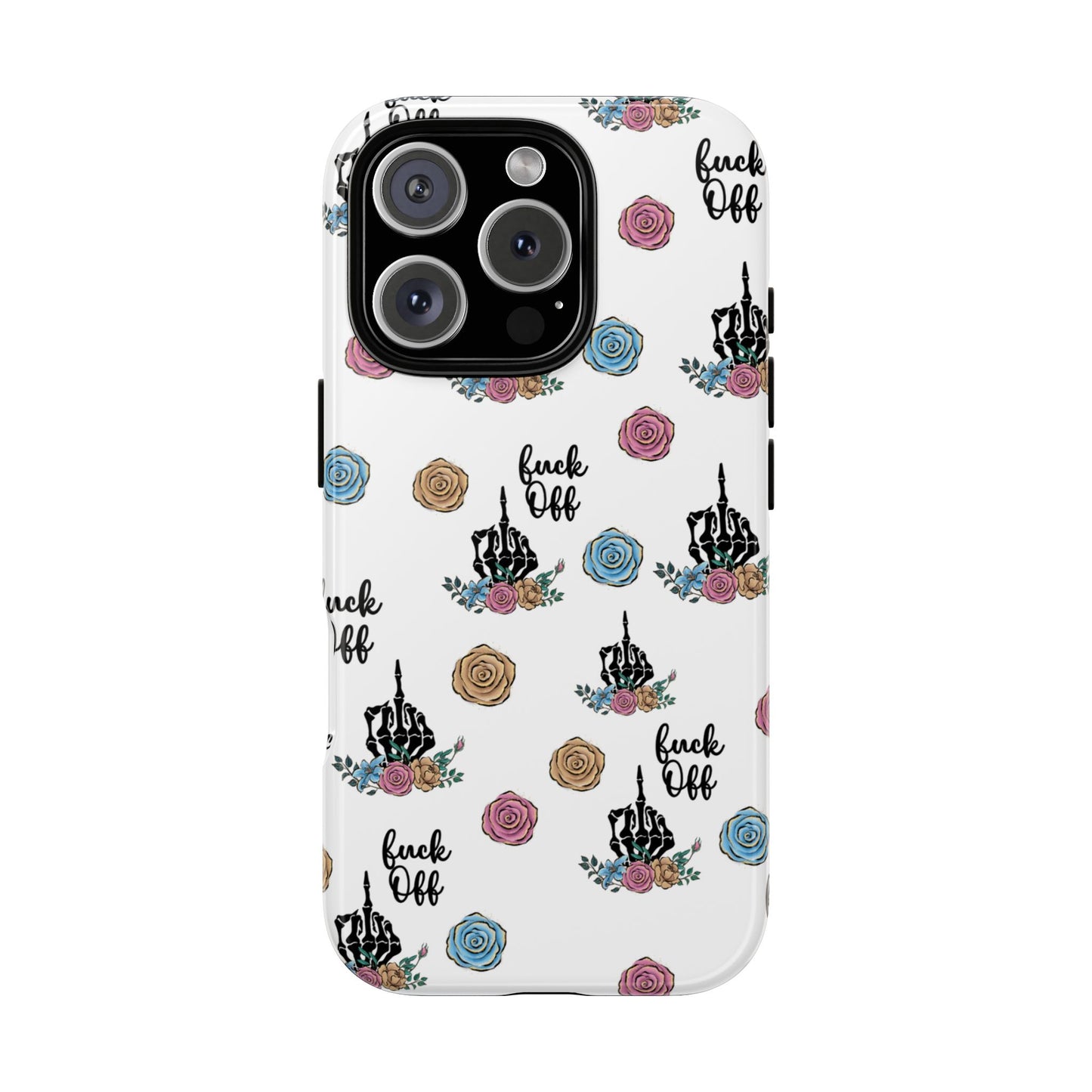 Skeleton Hand Middle Finger Phone Case β Badass Gothic Cover for iPhone, Samsung & Google Pixel