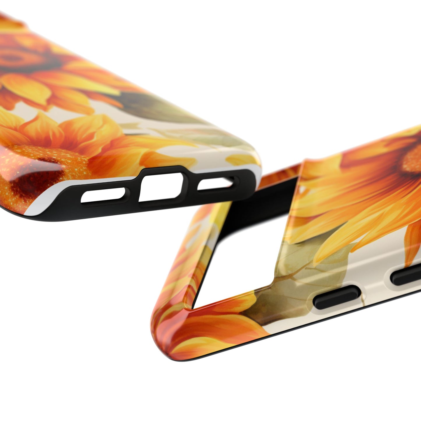 Golden Sunflower Glow Mobile Case – Radiant & Elegant