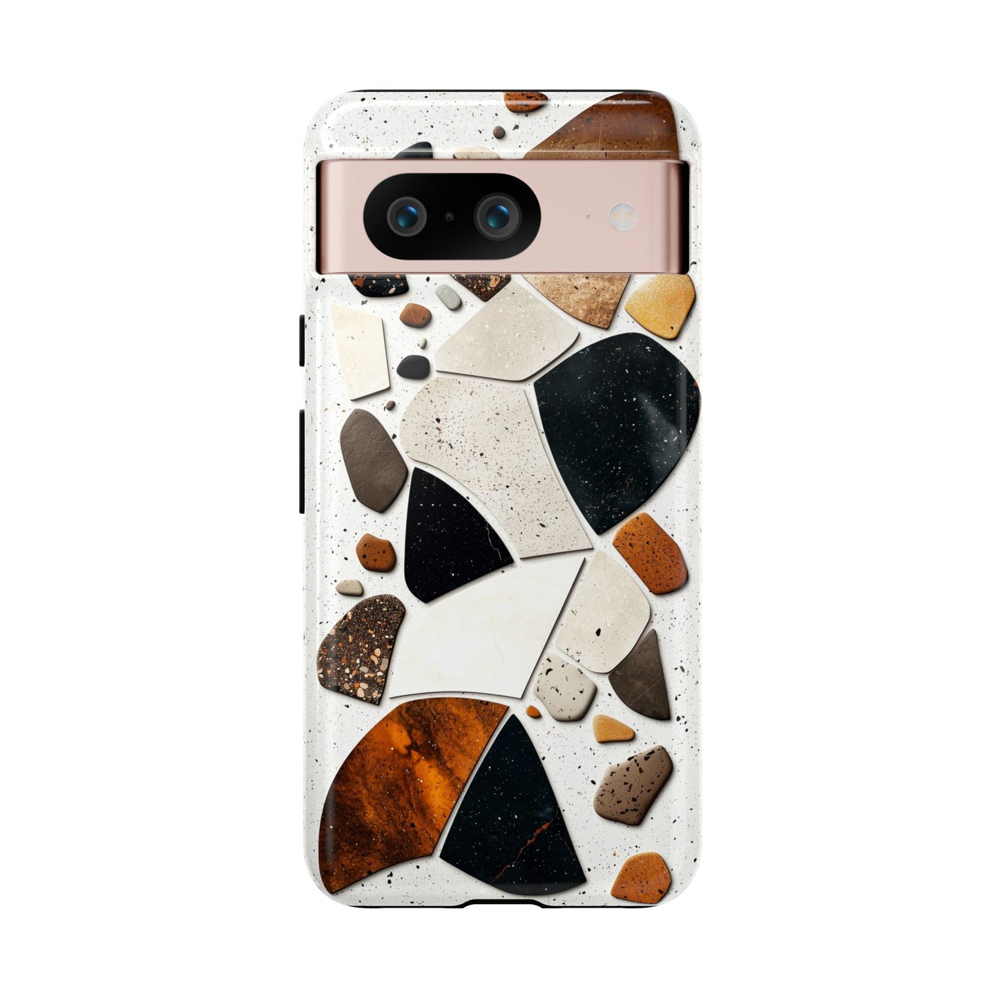 Earthy Terrazzo Abstract Phone Case β Natural & Bold for iPhone, google Pixel & Samsung