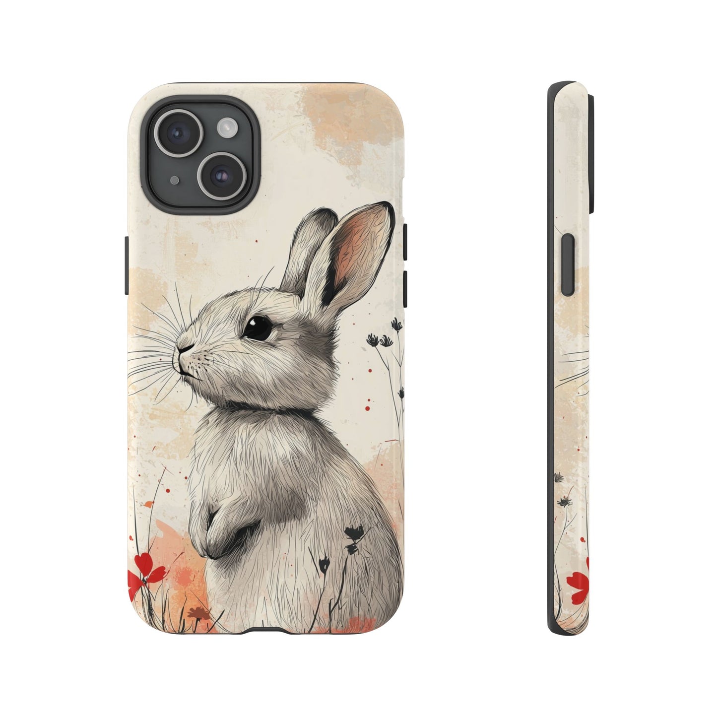 Curious Meadow: Gentle Rabbit Phone Case for iPhone, Samsung & Pixel