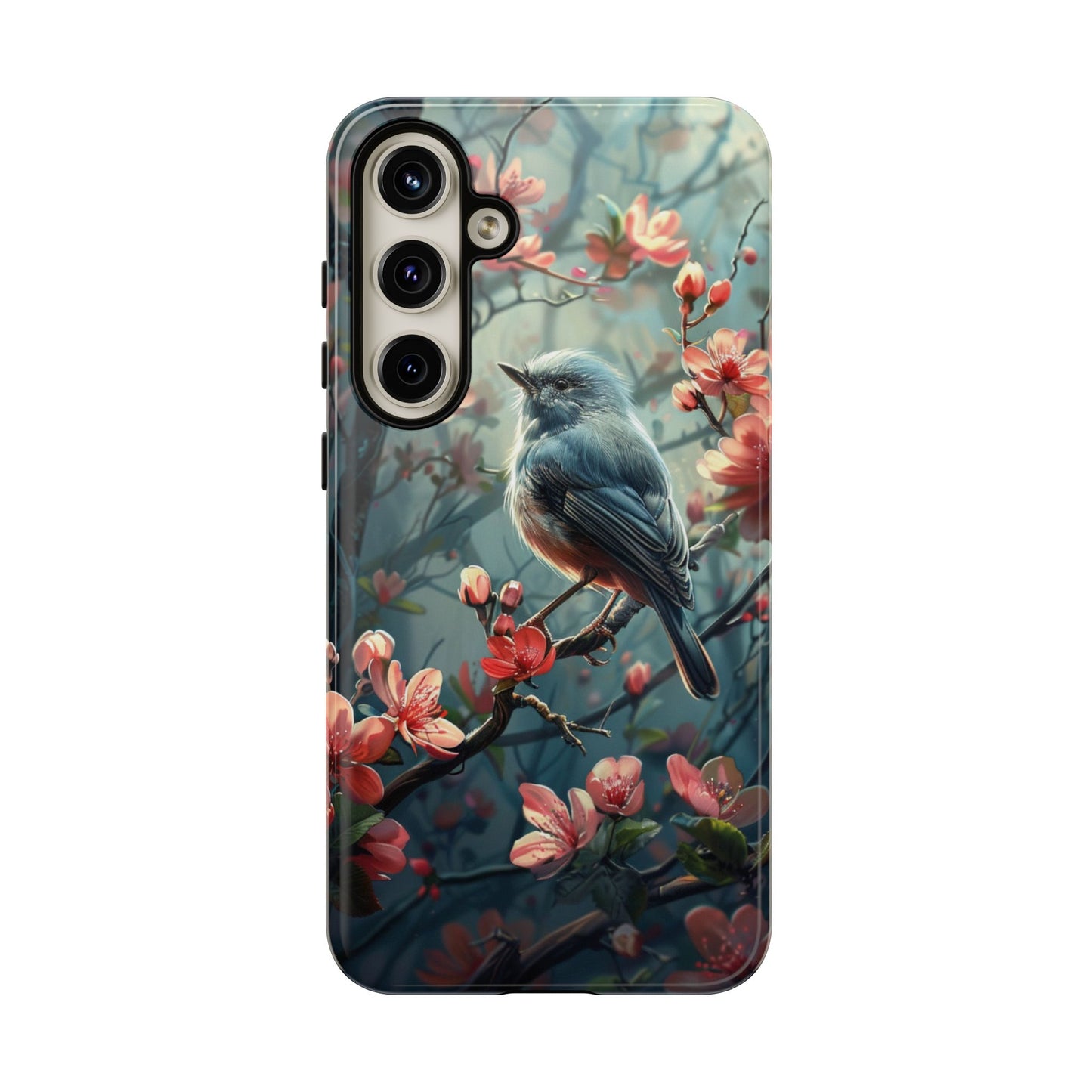 Floral Bird Phone Case β Elegant Nature-Inspired Design for iPhone, Samsung & Google Pixel