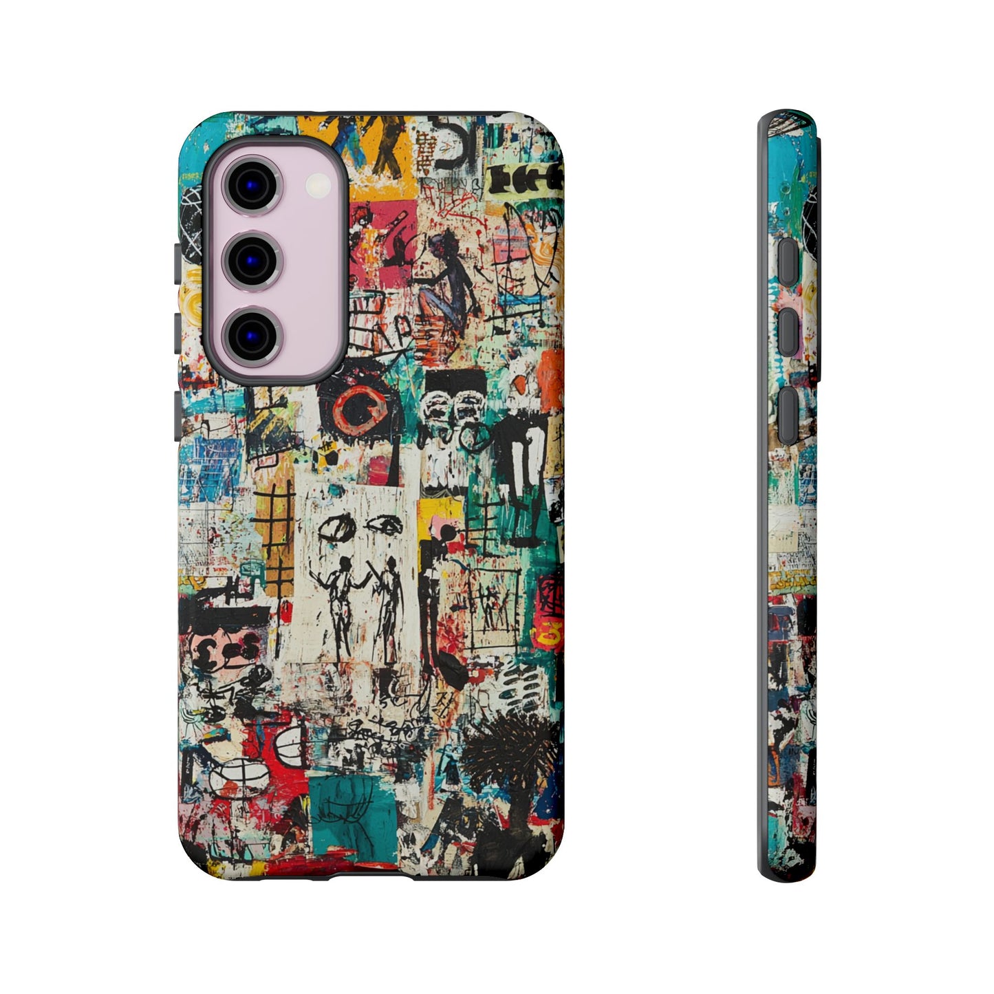 Basquiat Phone Cover – Artistic Modern Graffiti Style - iPhone, Samsung & Google Pixel Cover - Artistic Painting Case, Art Lover Gift