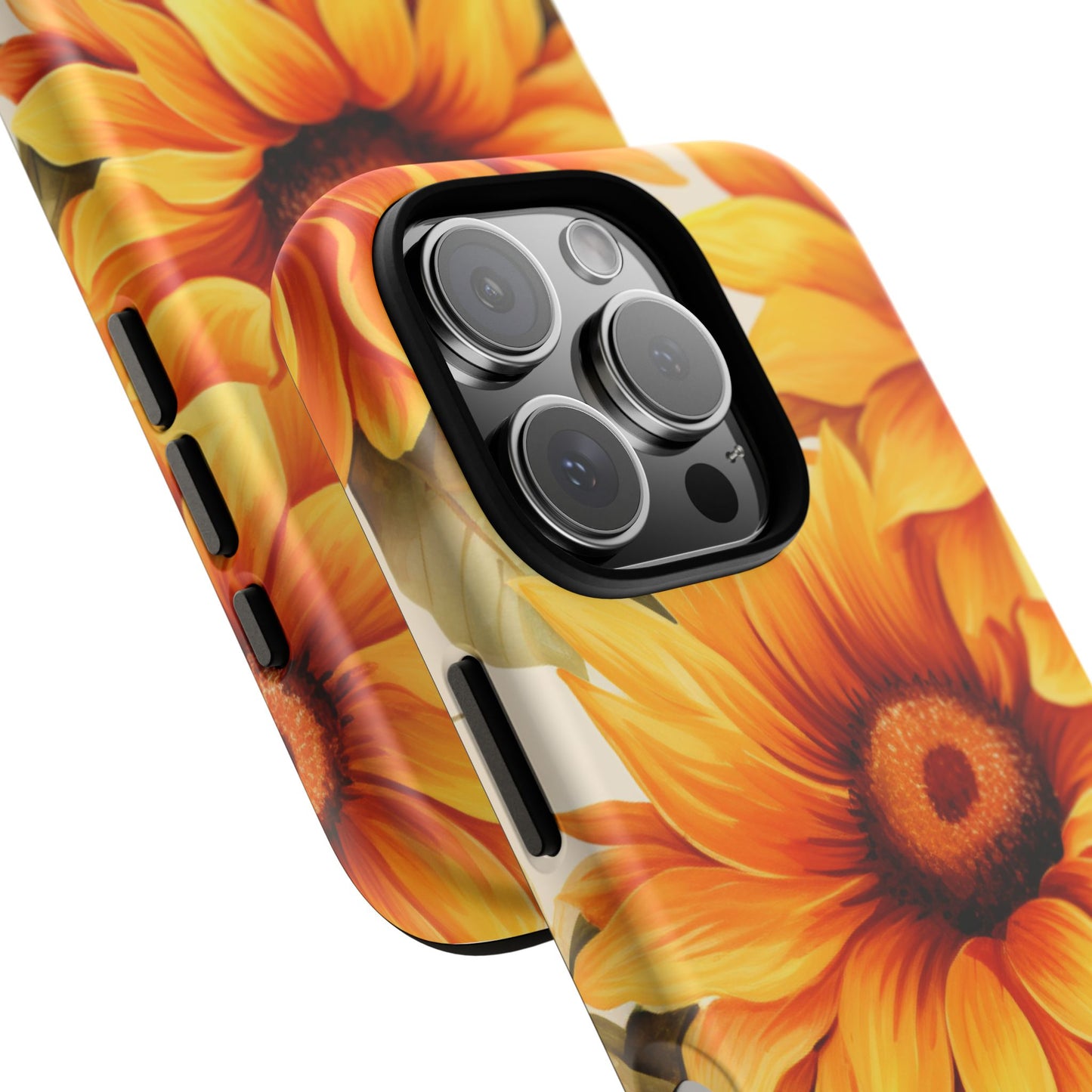Golden Sunflower Glow Mobile Case – Radiant & Elegant
