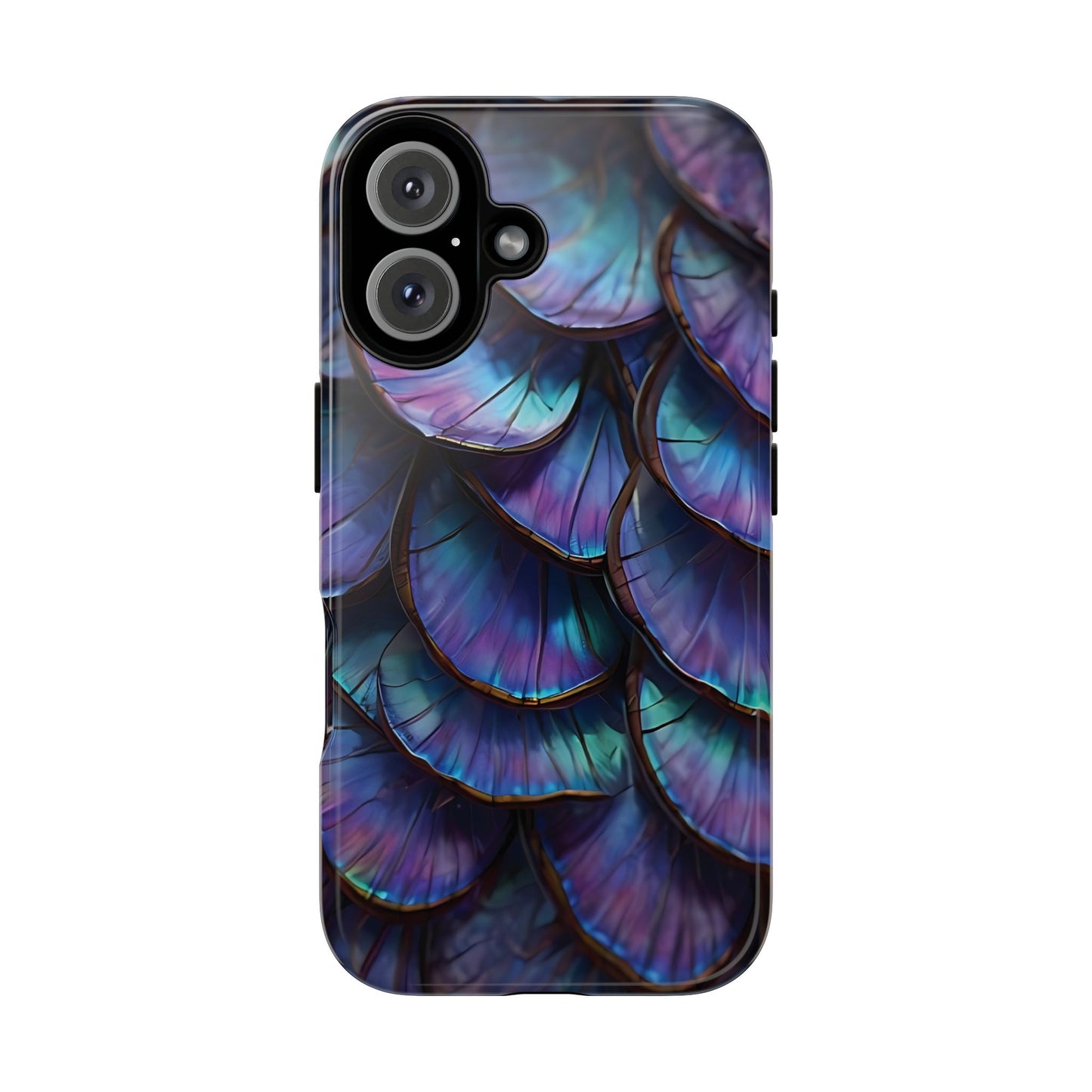 Abstract Macro Shot of Iridescent Butterfly Fish Scales Phone Case Design
