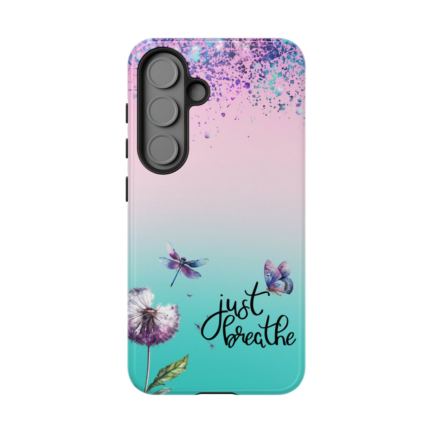 Just Breathe Phone Case - Aesthetic Minimalist Cover for iPhone, Samsung & Google Pixel