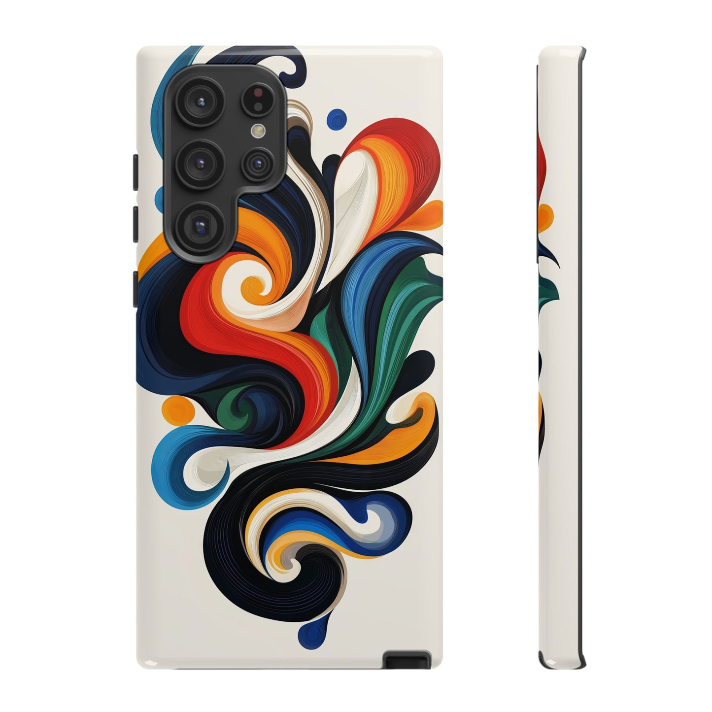 WhirlMuse – Elegant Swirl Abstract Phone Case for iPhone, Samsung & Pixel