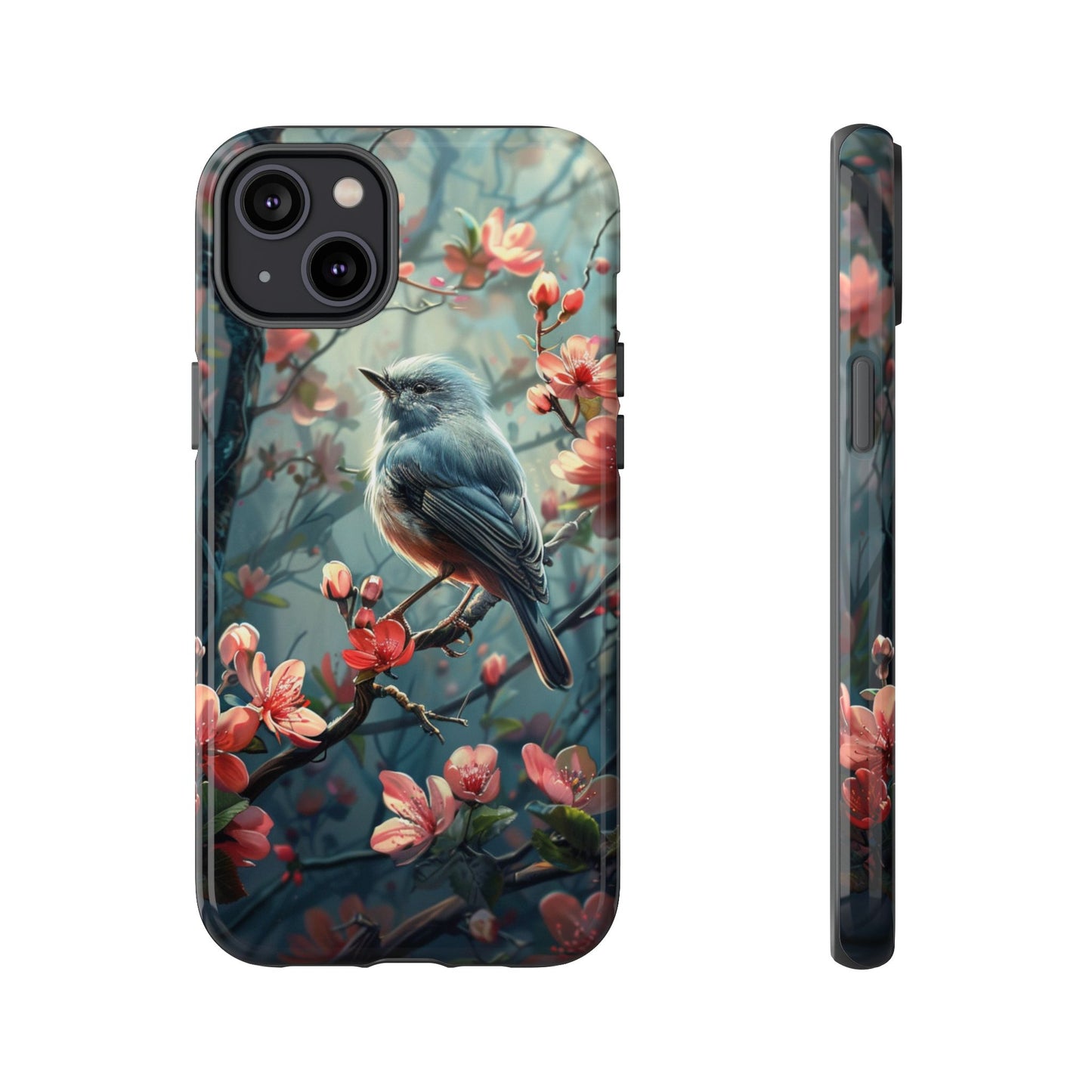 Floral Bird Phone Case β Elegant Nature-Inspired Design for iPhone, Samsung & Google Pixel