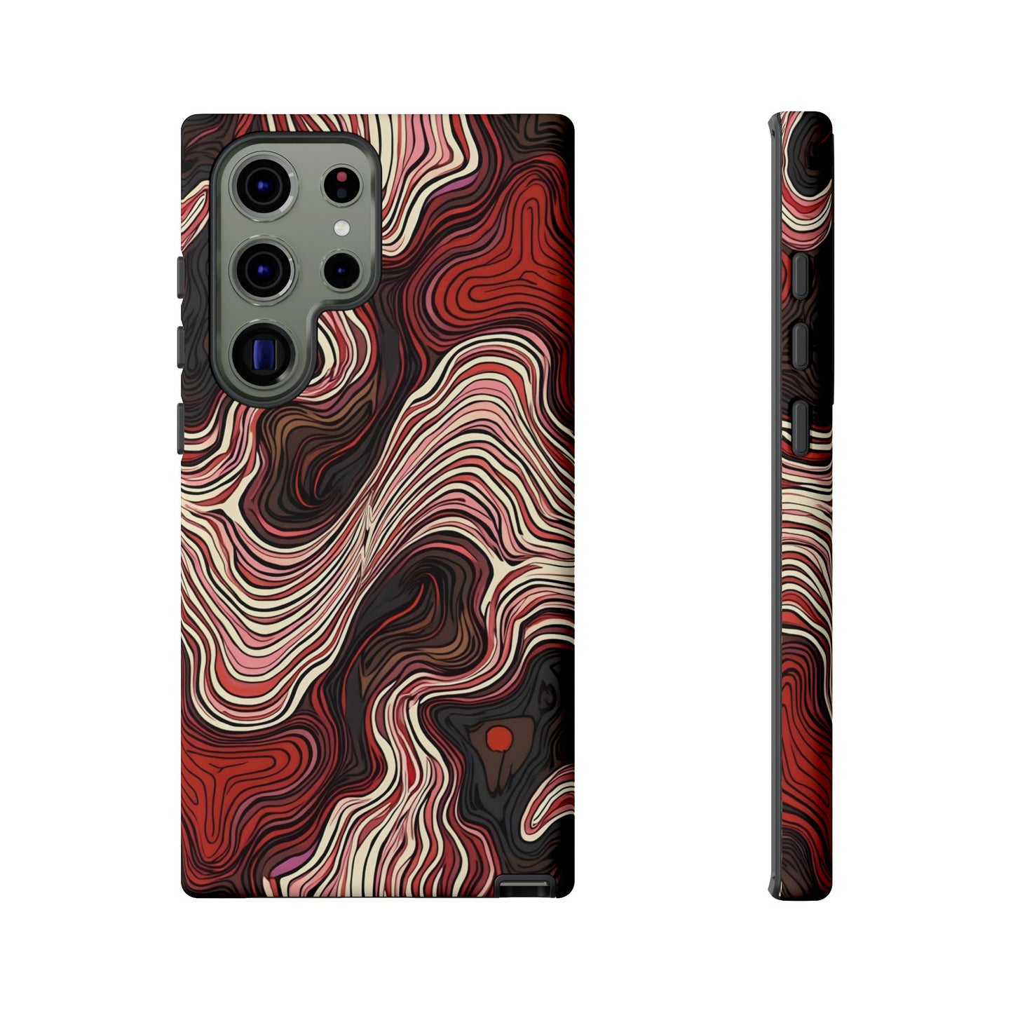 Abstract wavy illusion with swirling lines | Pattern Design
