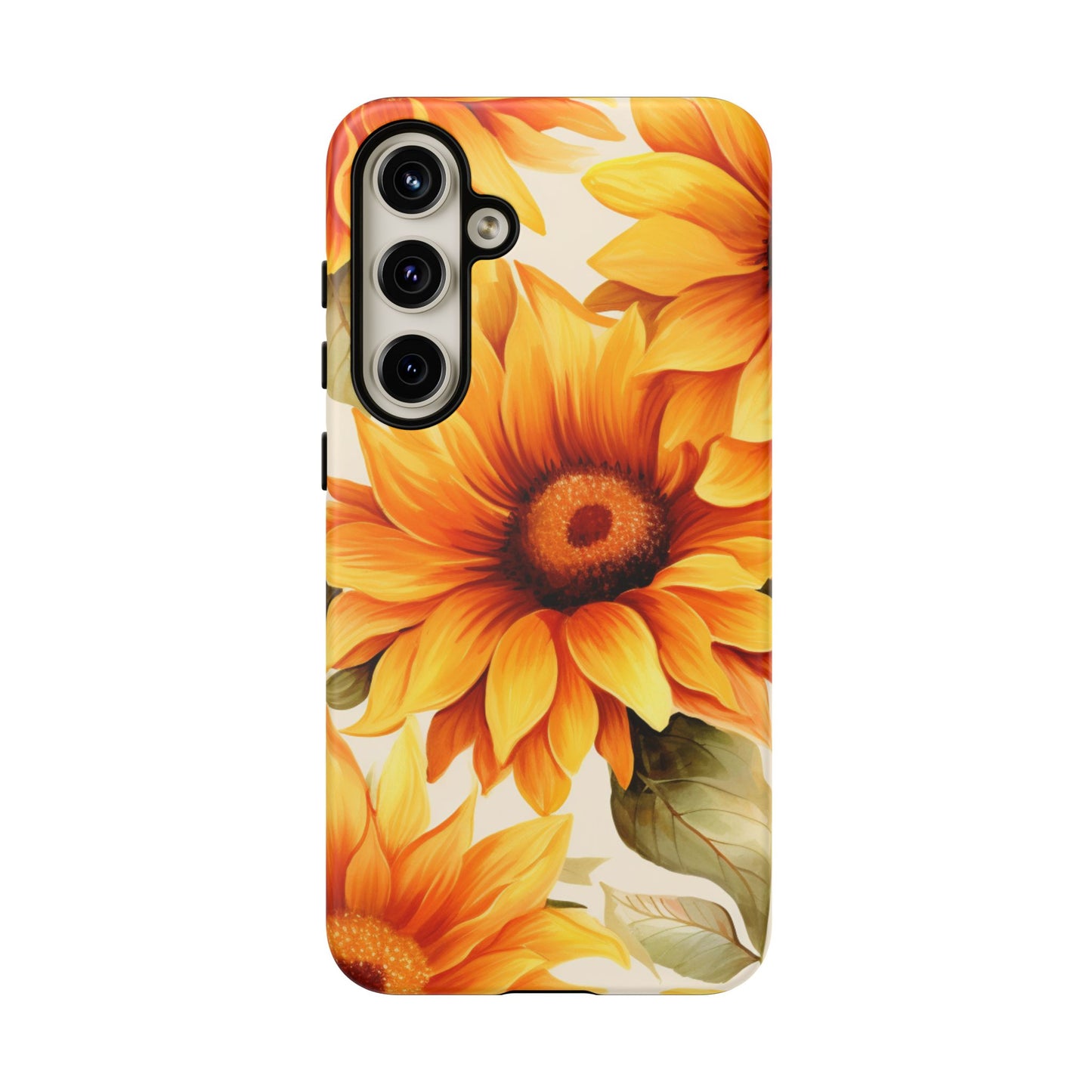 Golden Sunflower Glow Mobile Case – Radiant & Elegant