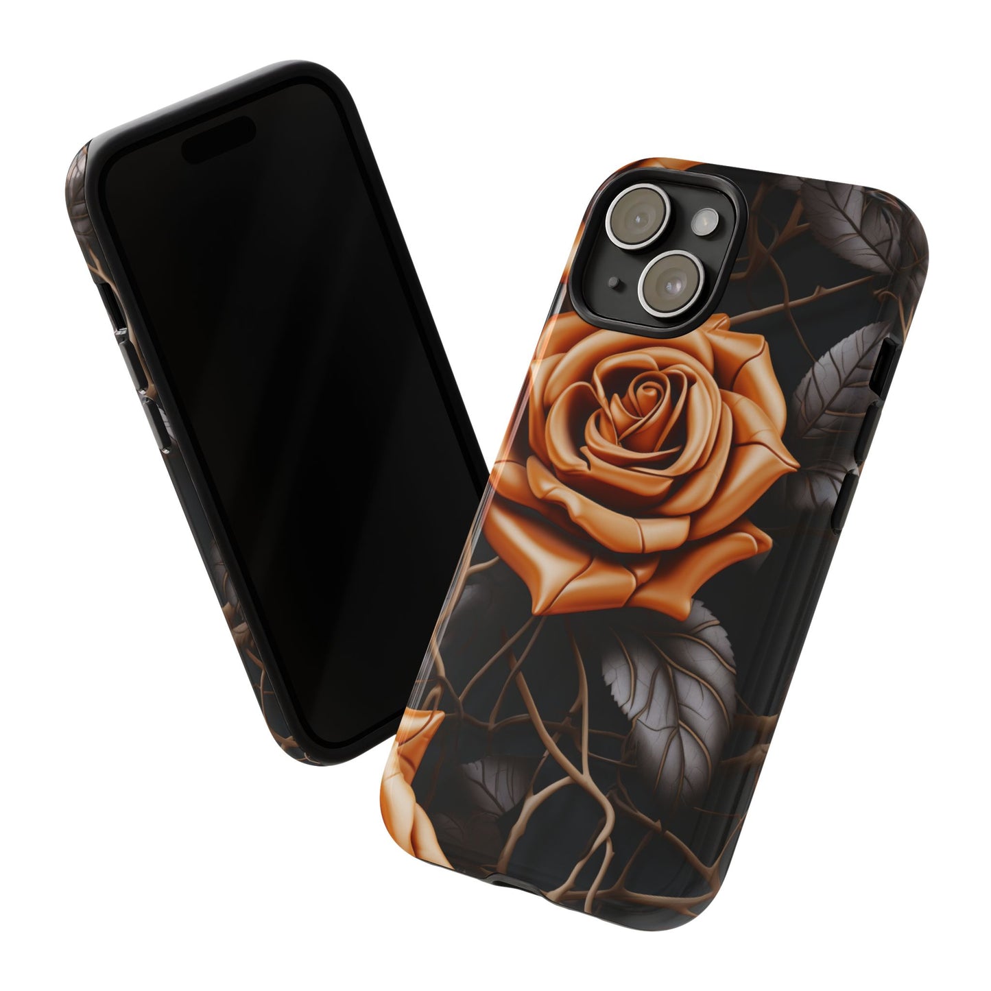 Midnight Gold Rose Mobile Case